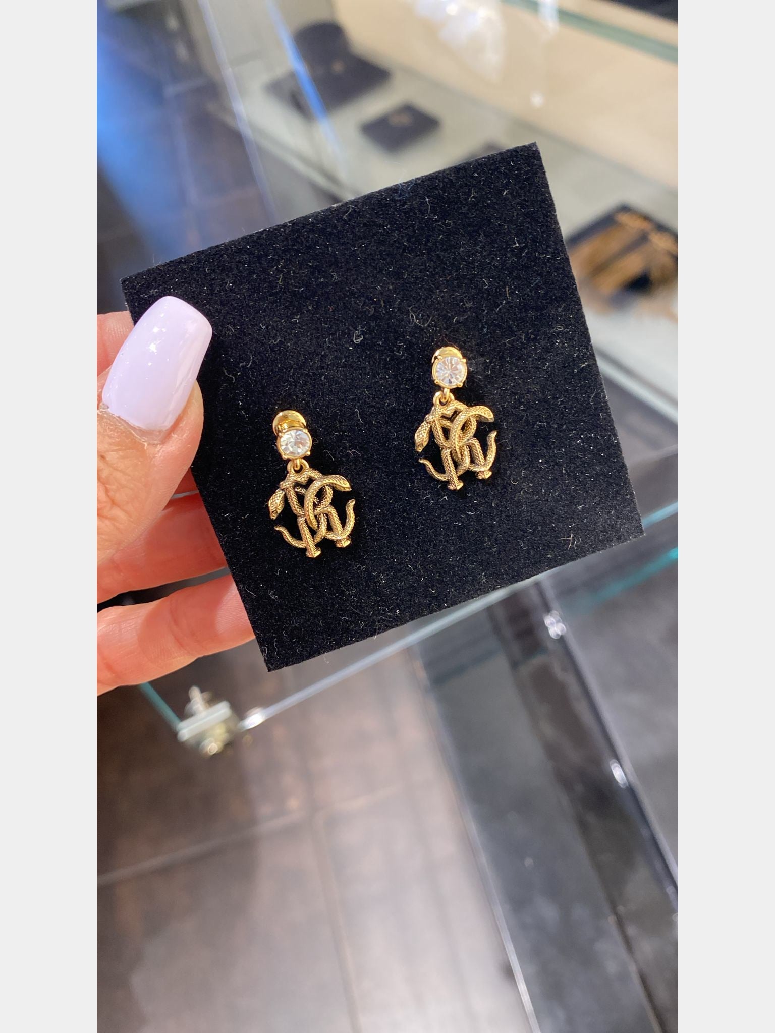 Roberto Cavalli RC Logo EarringsRoberto Cavalli