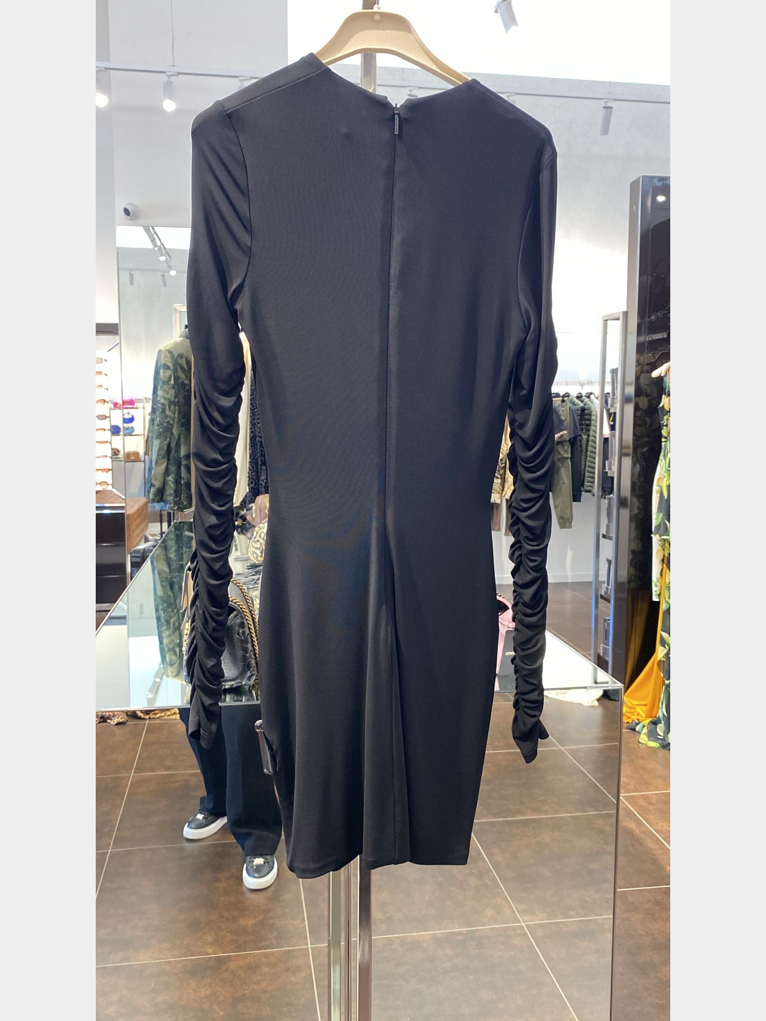 Roberto Cavalli Short dress with ruffles and stonesRoberto Cavalli