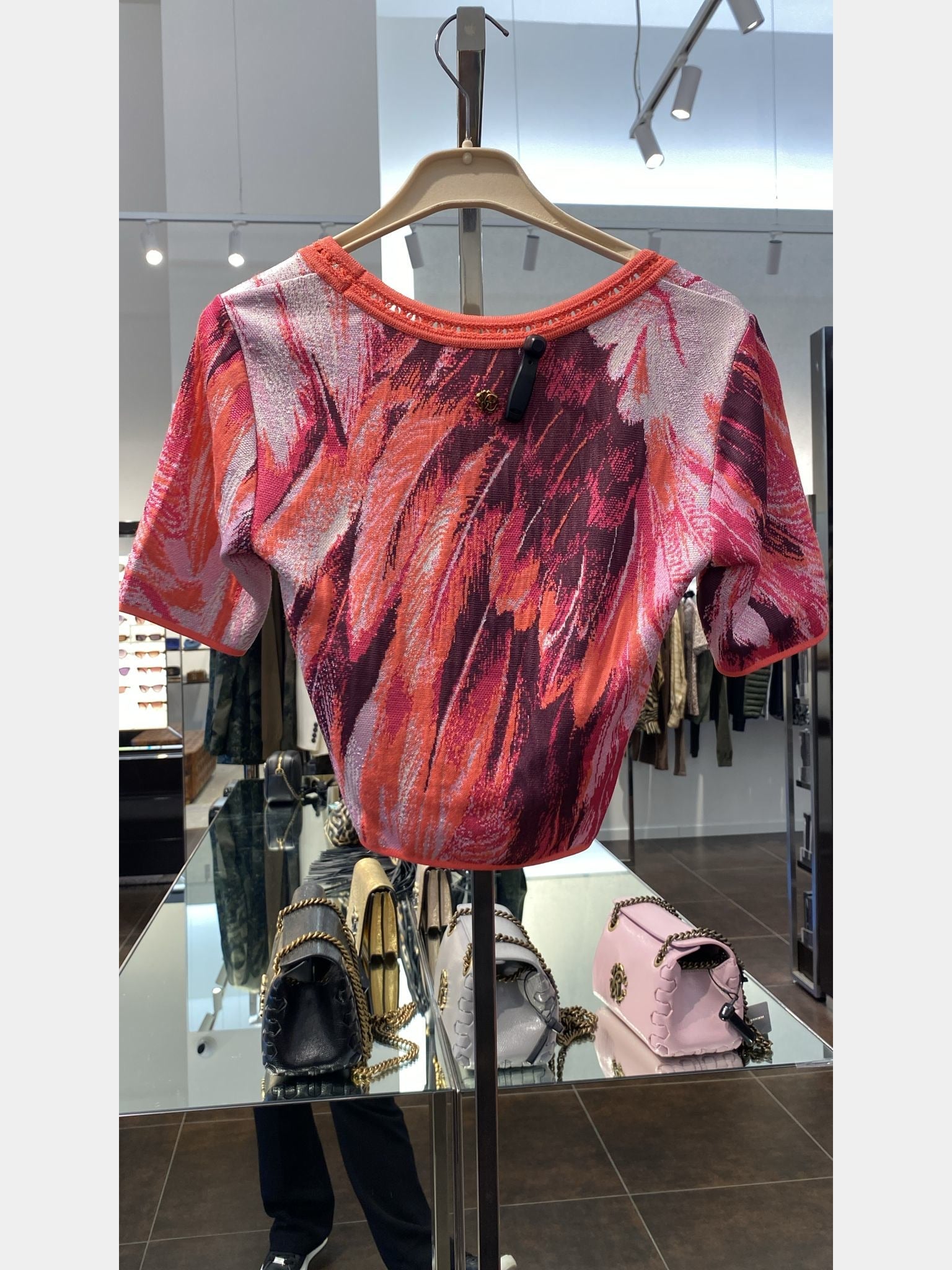 Roberto Cavalli Top Plumage print knitwear topRoberto Cavalli