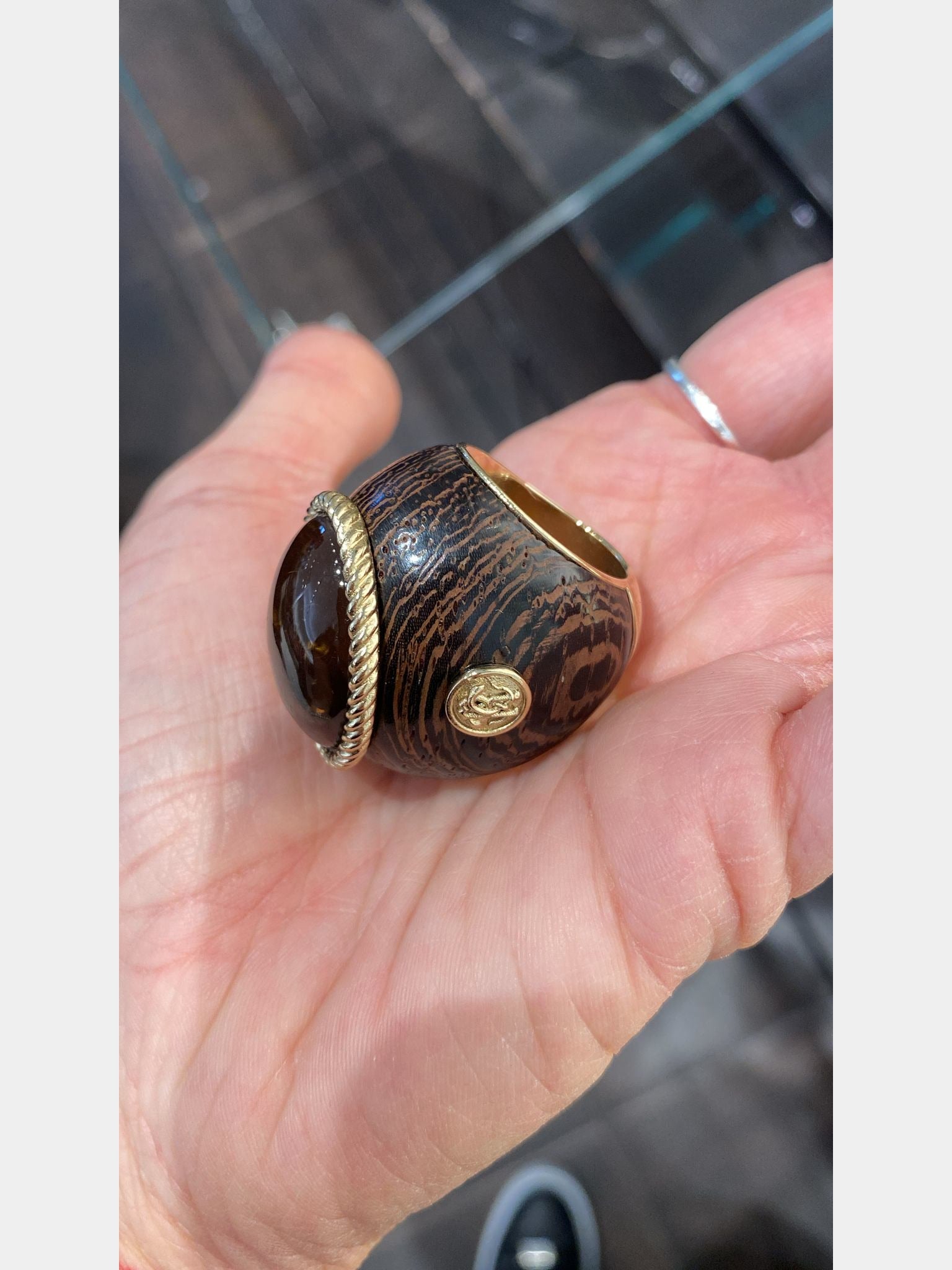 Roberto Cavalli Wooden RingRoberto Cavalli