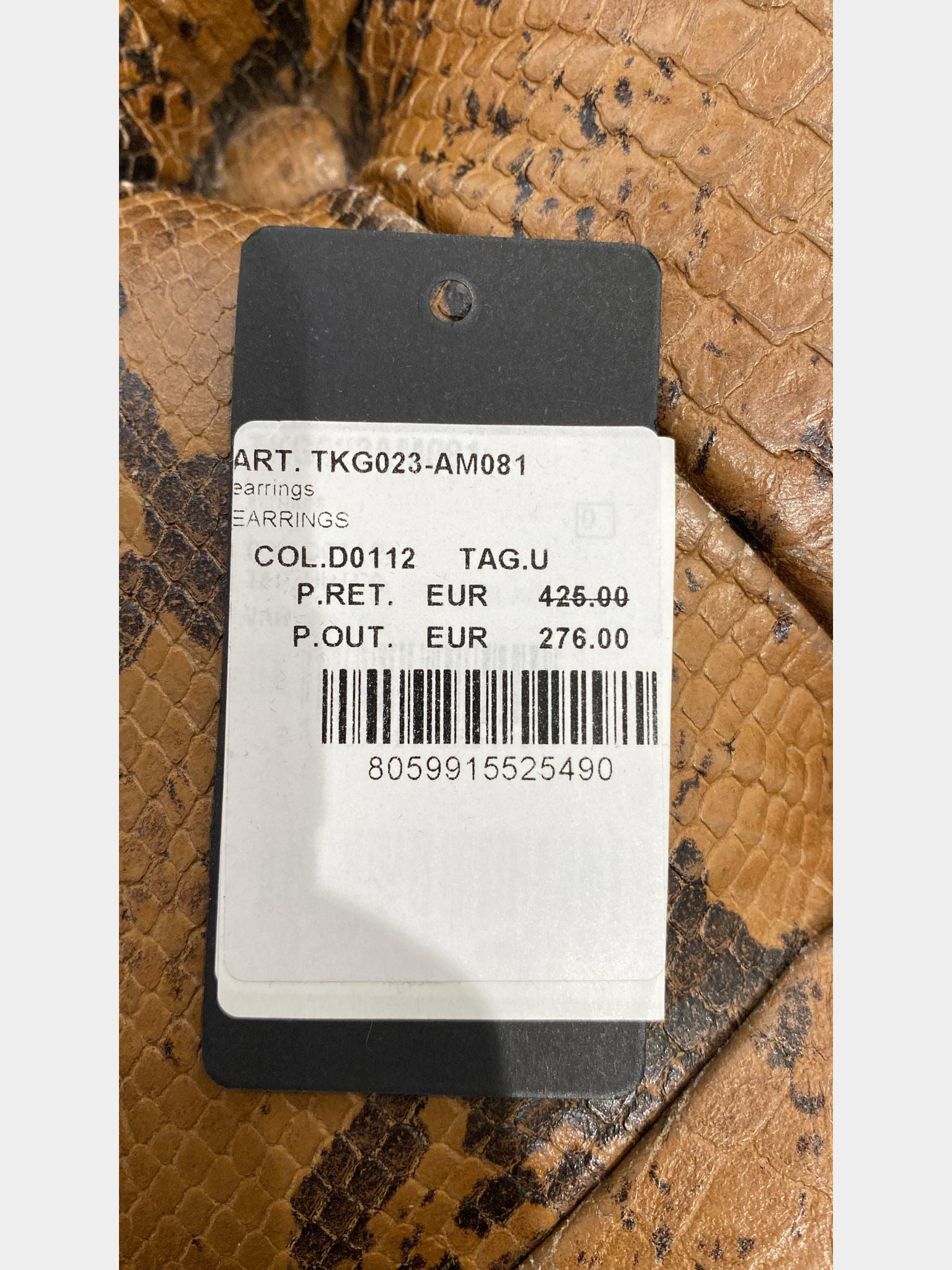 Roberto Cavalli złote kolczyki TKG023 - AM081Roberto Cavalli
