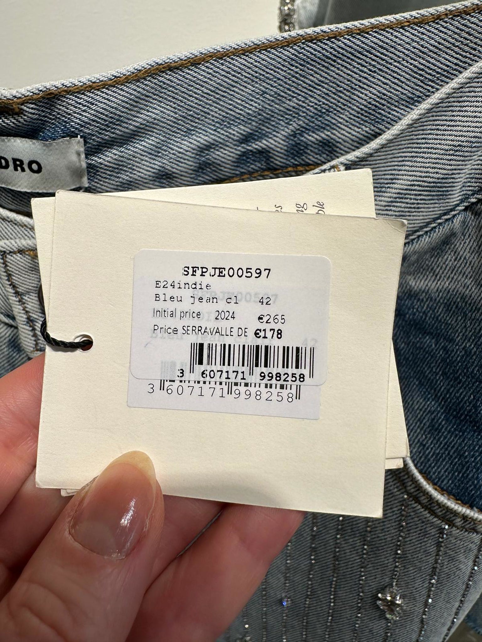 Sandro E24indie Bleu JeanSandro