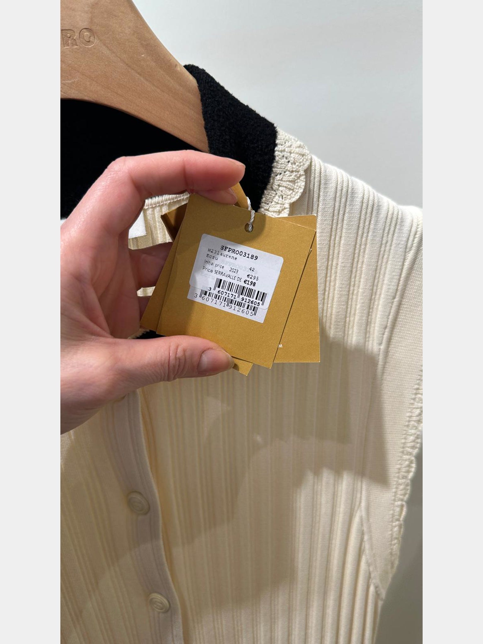 Sandro H23laurene Ecru DressSandro