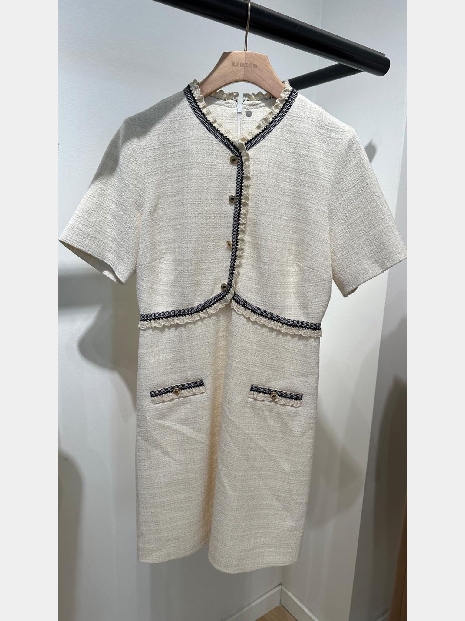 Sandro H23nava Ecru DressSandro