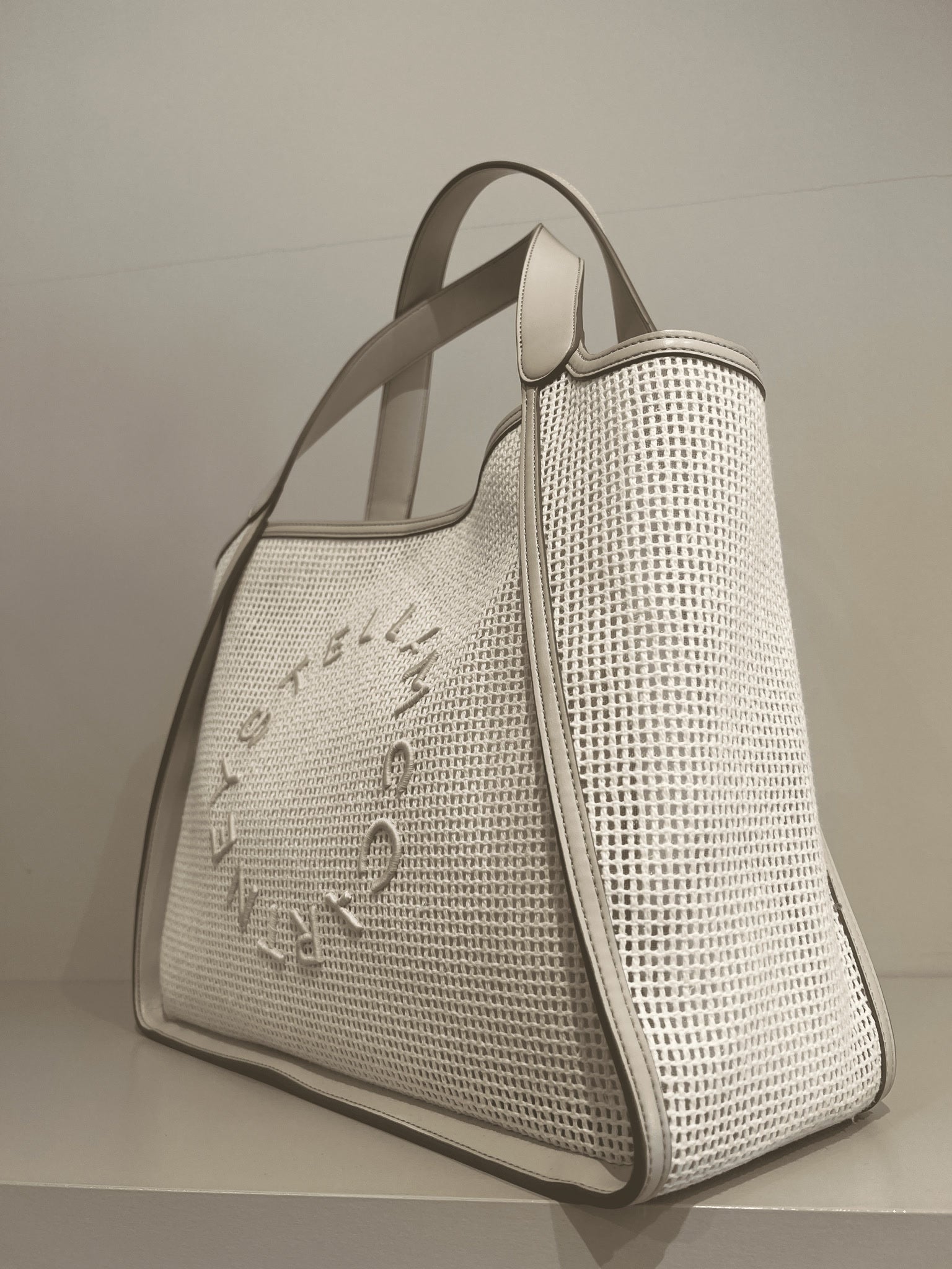 Stella McCartney Damska torba Eco Mesh haftowanaStella Mccartney