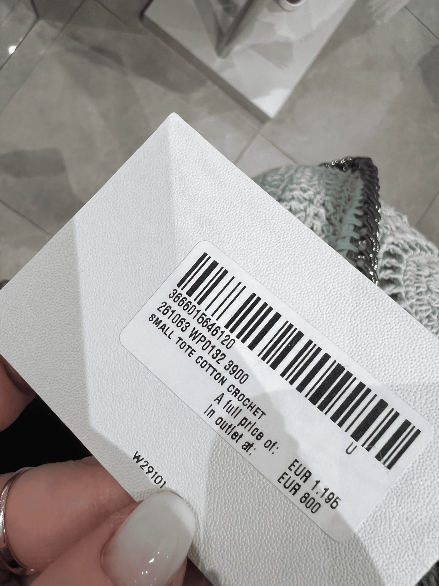 Stella McCartney Damska torba na ramię Cotton CrochetStella Mccartney