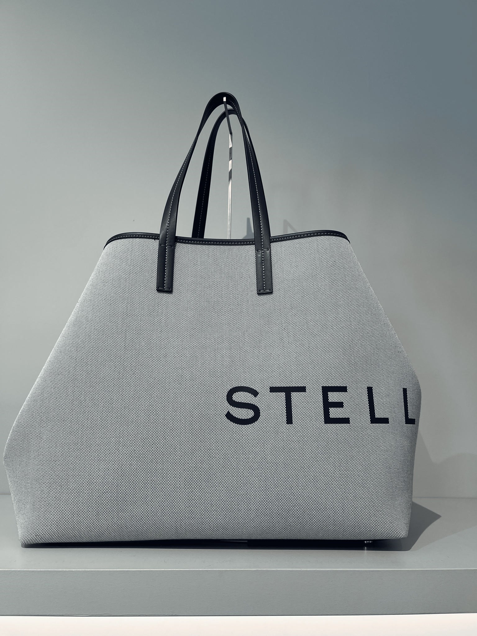 Stella McCartney Damska torba na zakupy Salt and Pepper CanvasStella Mccartney