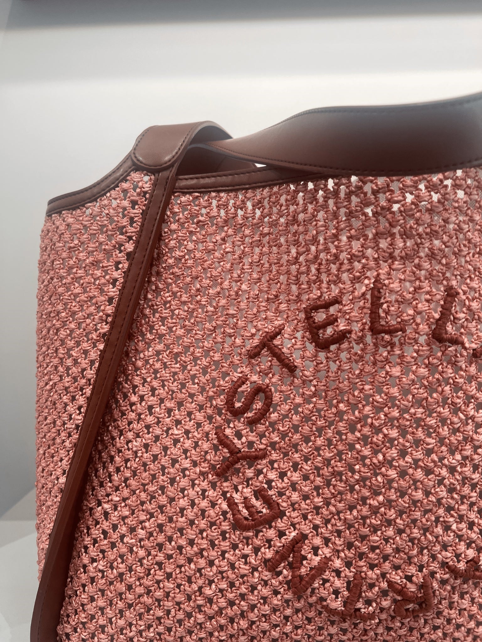 Stella McCartney Damska torba Tote Rafia MeshStella Mccartney