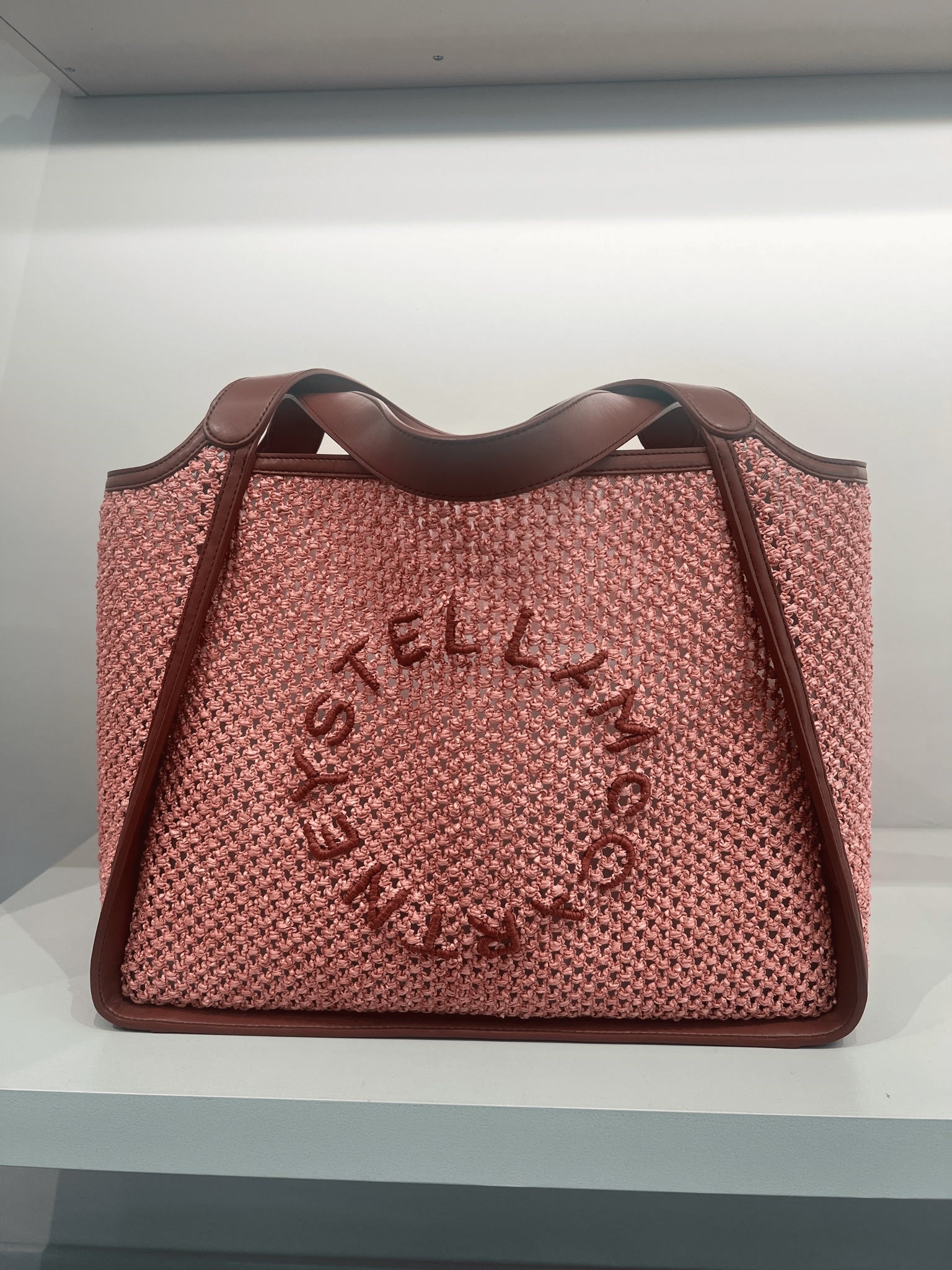 Stella McCartney Damska torba Tote Rafia MeshStella Mccartney