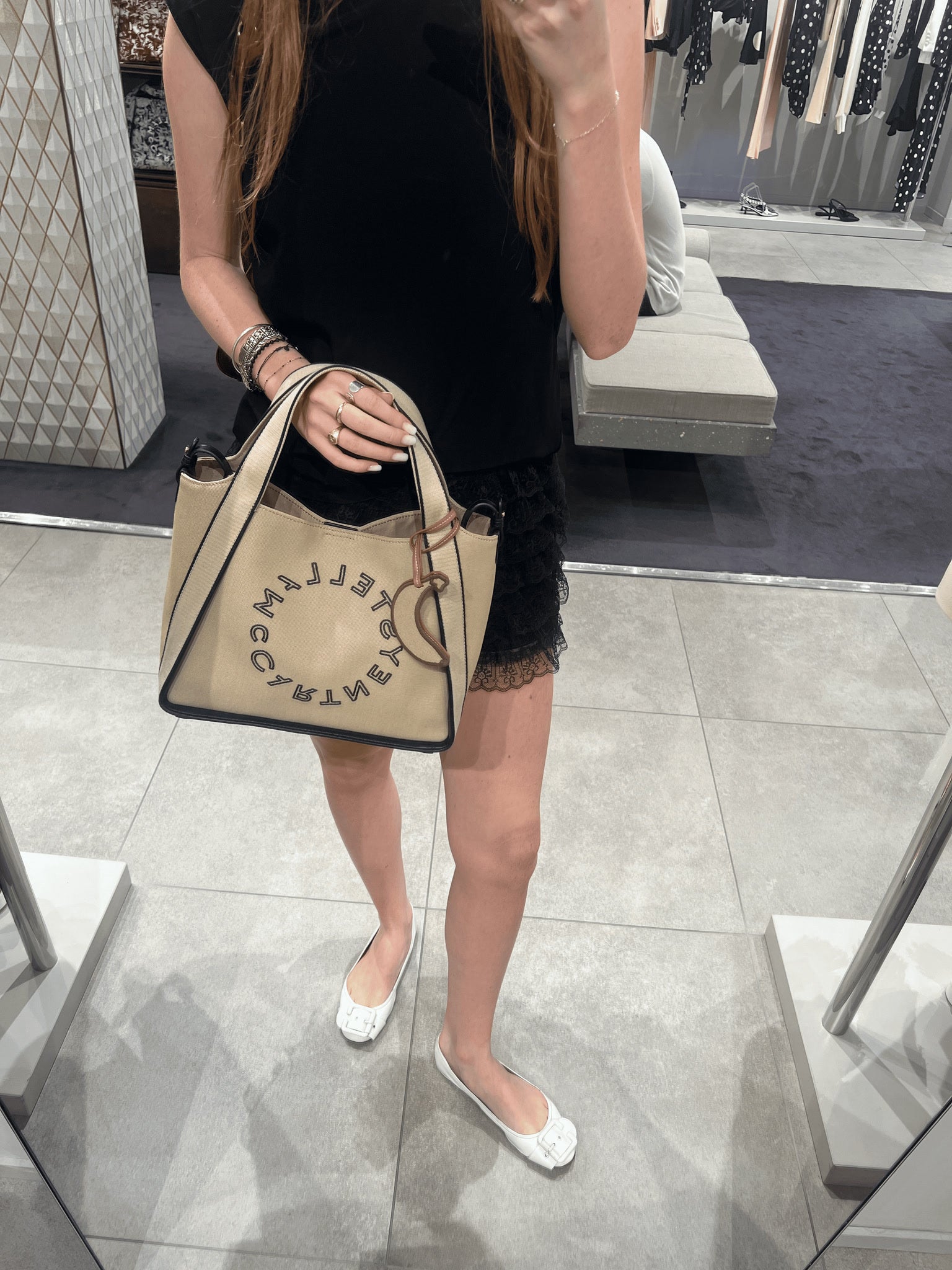 Stella McCartney Damska torebka ekologiczna z haftemStella Mccartney