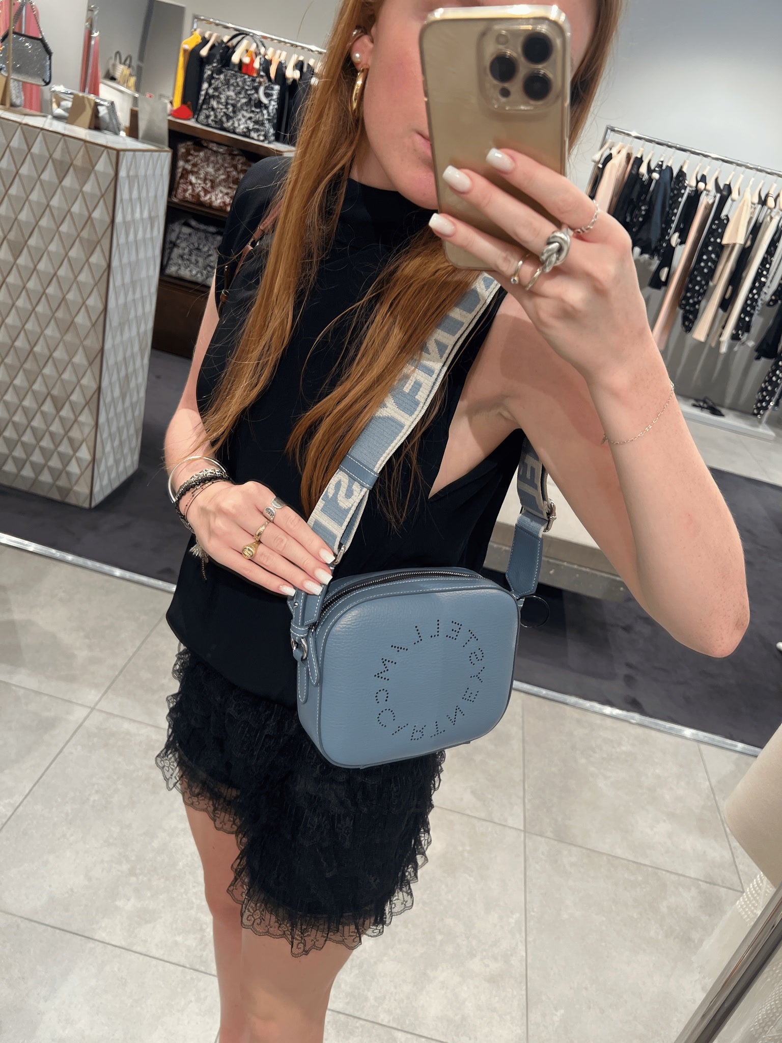 Stella McCartney Damska torebka Logo Camera BagStella Mccartney