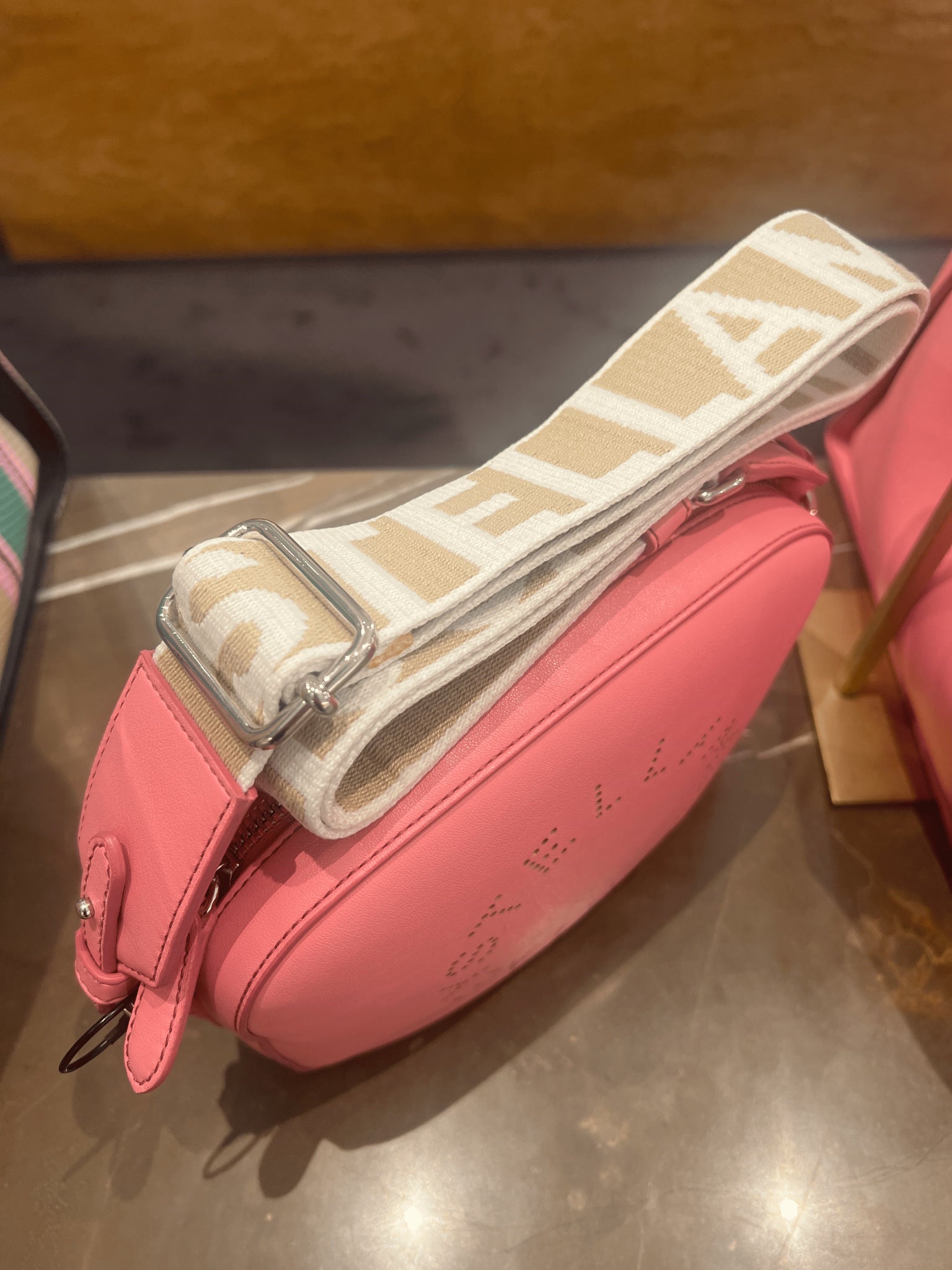 Stella McCartney Damska torebka na ramię różowaStella Mccartney