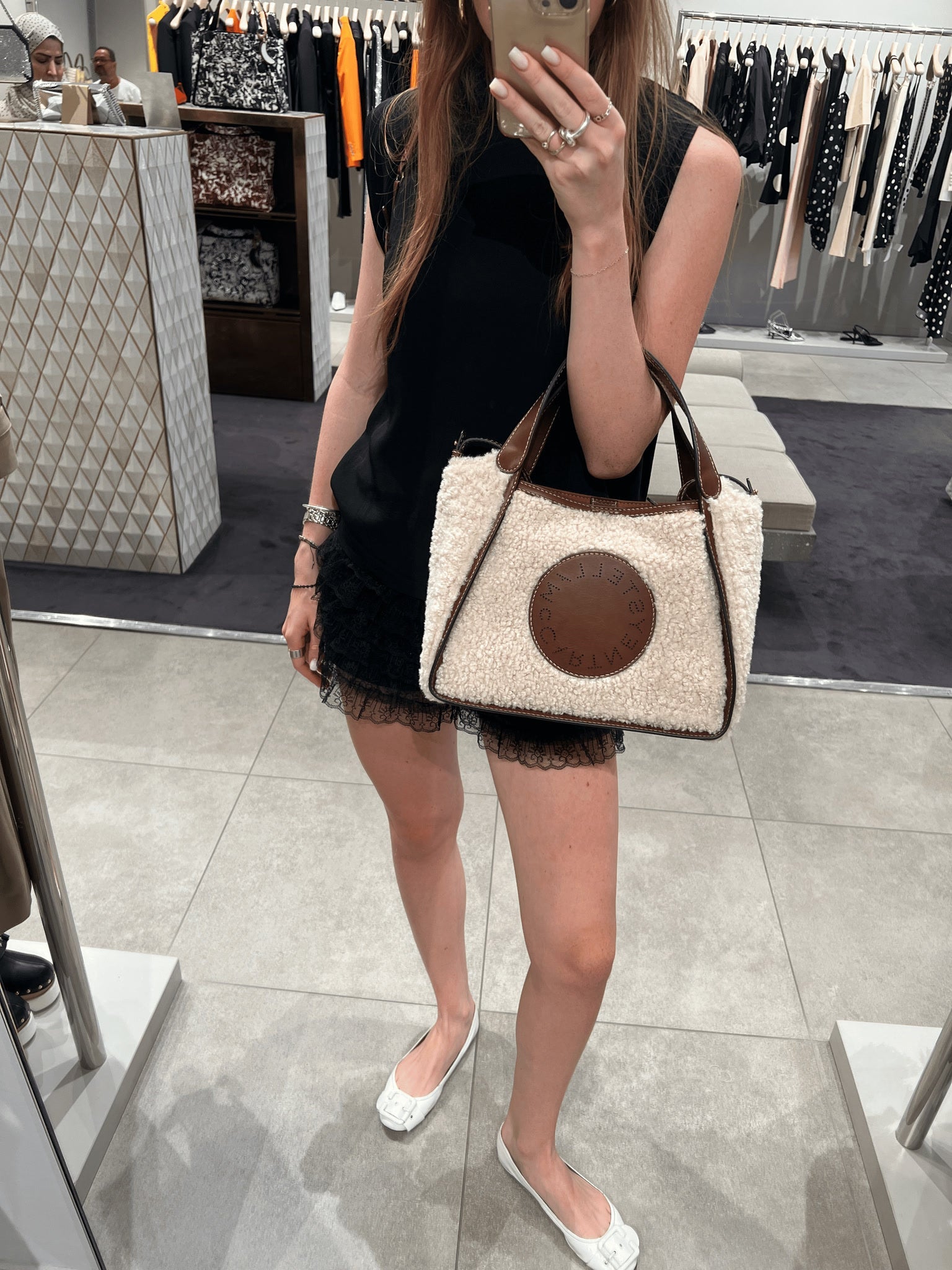 Stella McCartney Damska torebka shearlingStella Mccartney