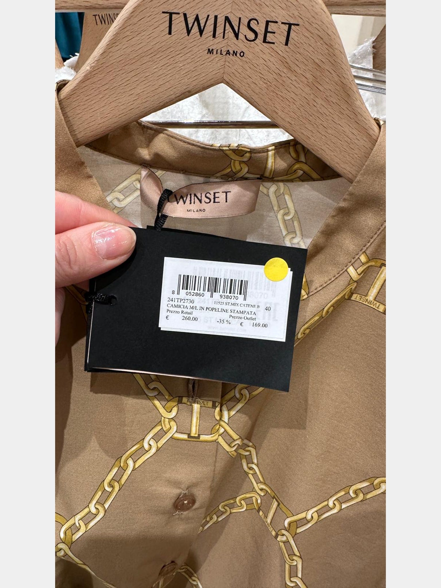 Twinset Camicia Mil In Popeline StampataTwinset