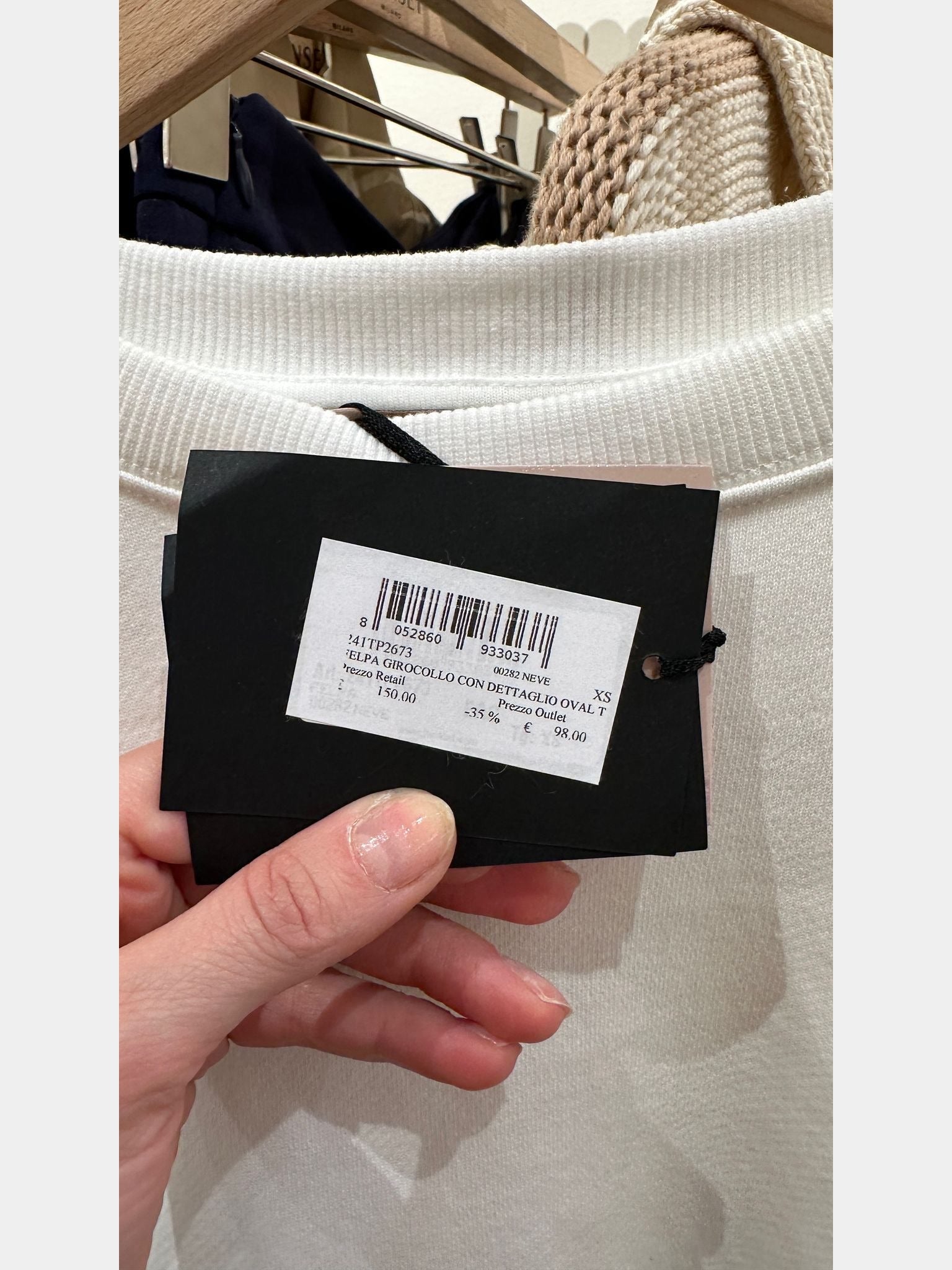 Twinset Felpa Girocollo con Dettaglio Oval TTwinset