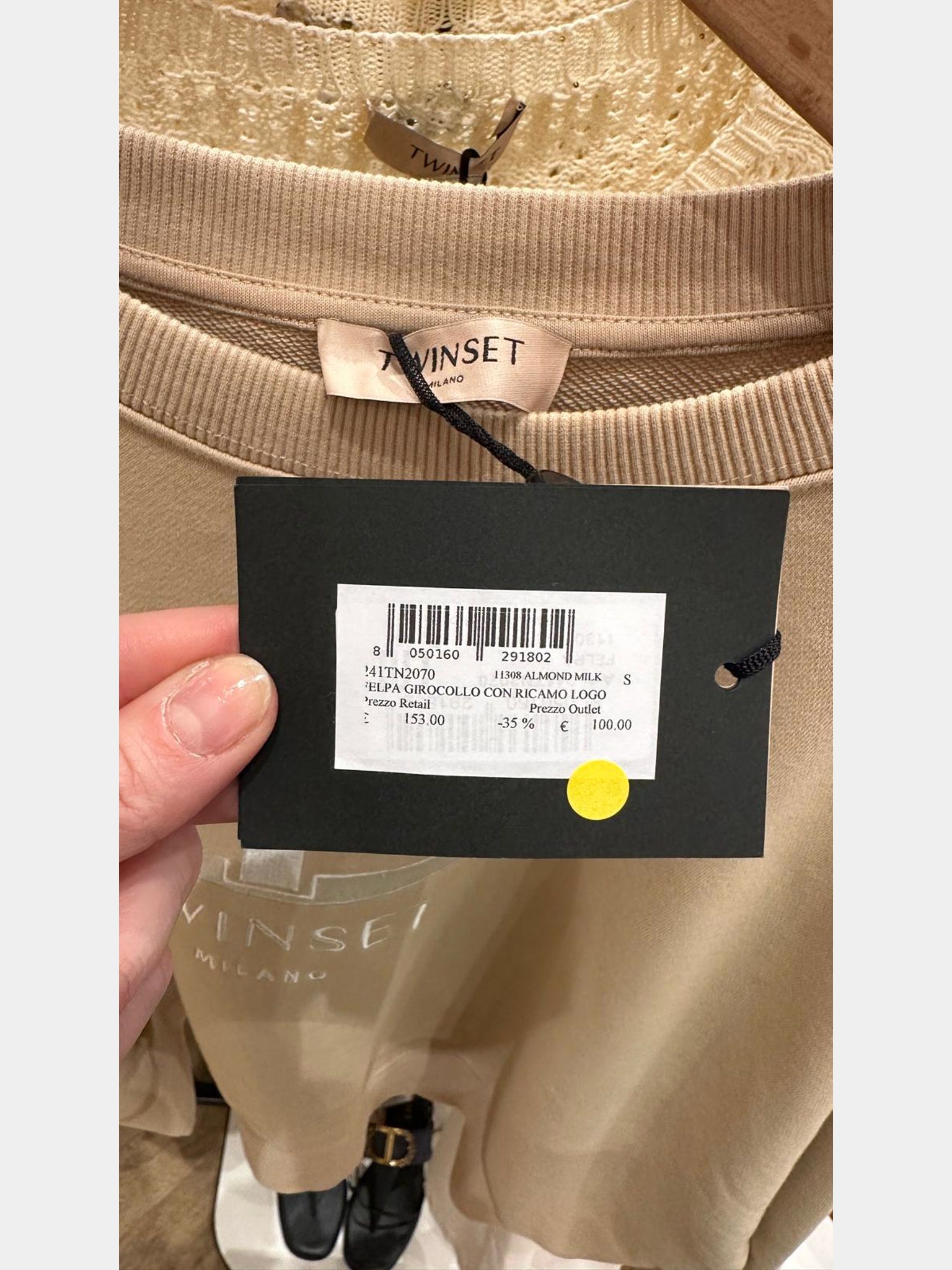 Twinset Felpa Girocollo Con Ricamo LogoTwinset