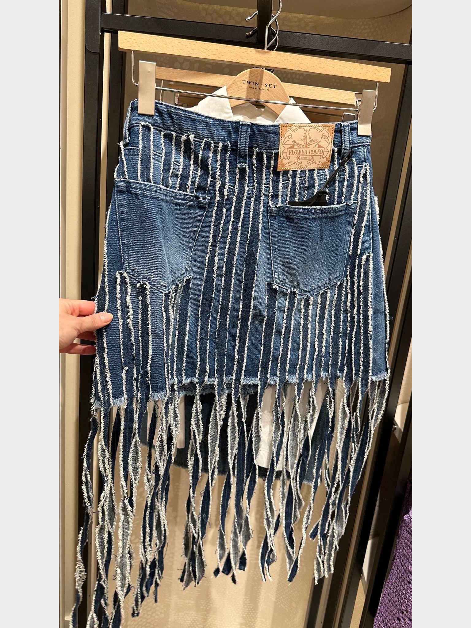 Twinset Minigonna In Denim ScuroTwinset