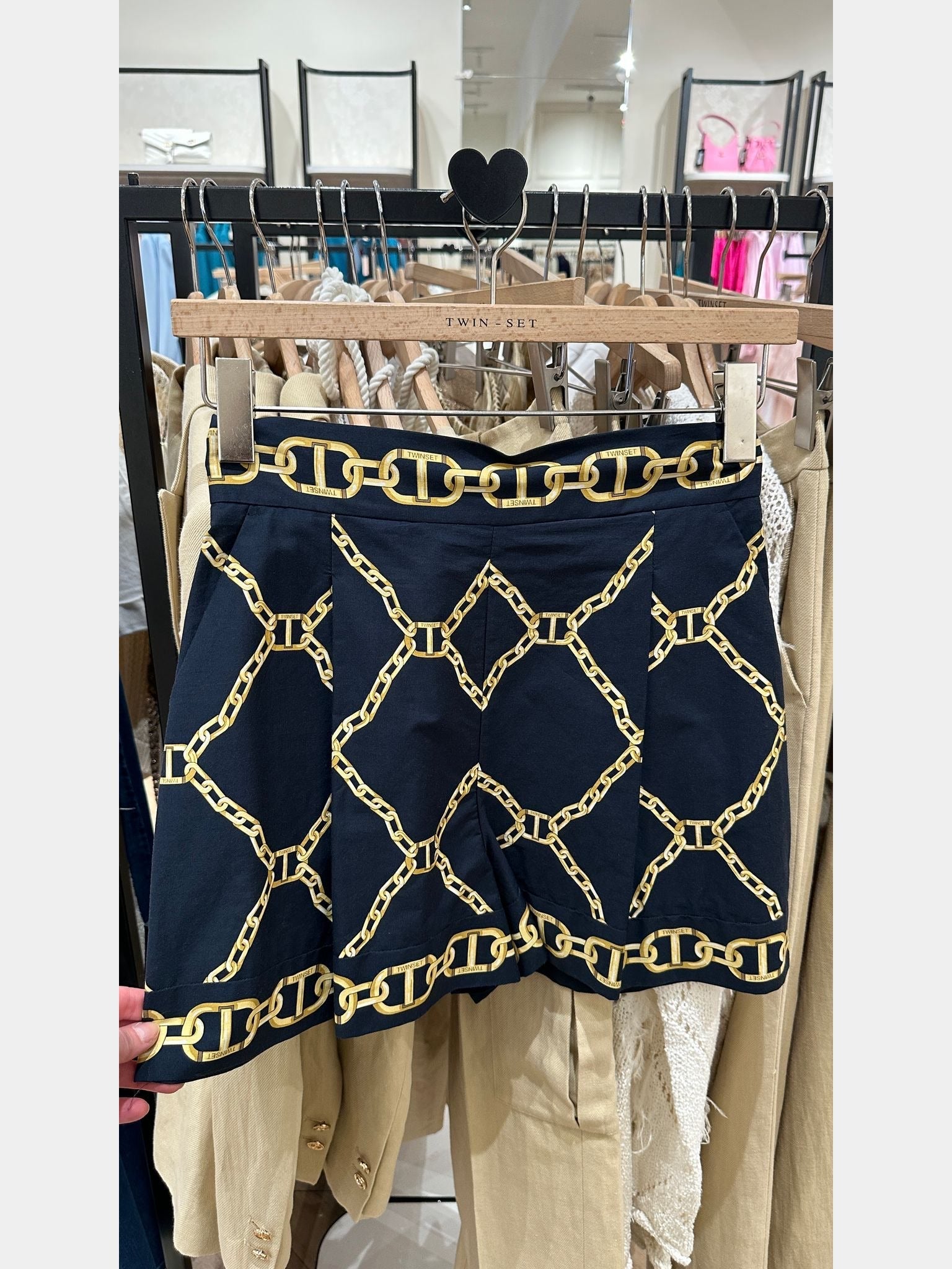 Twinset Shorts In Popeline StampatoTwinset