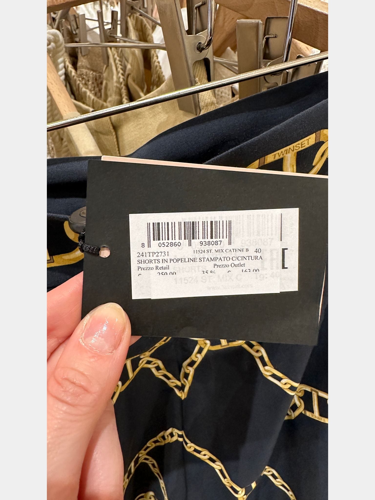 Twinset Shorts In Popeline StampatoTwinset