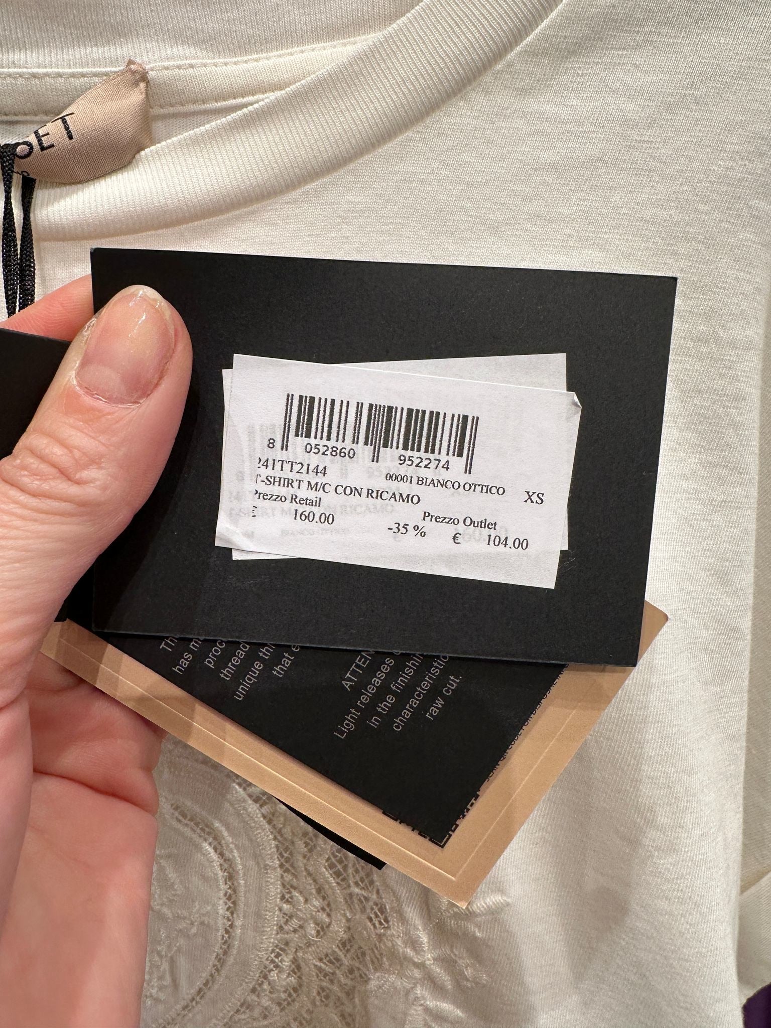 Twinset T - SHIRT M/C CON RICAMOTwinset