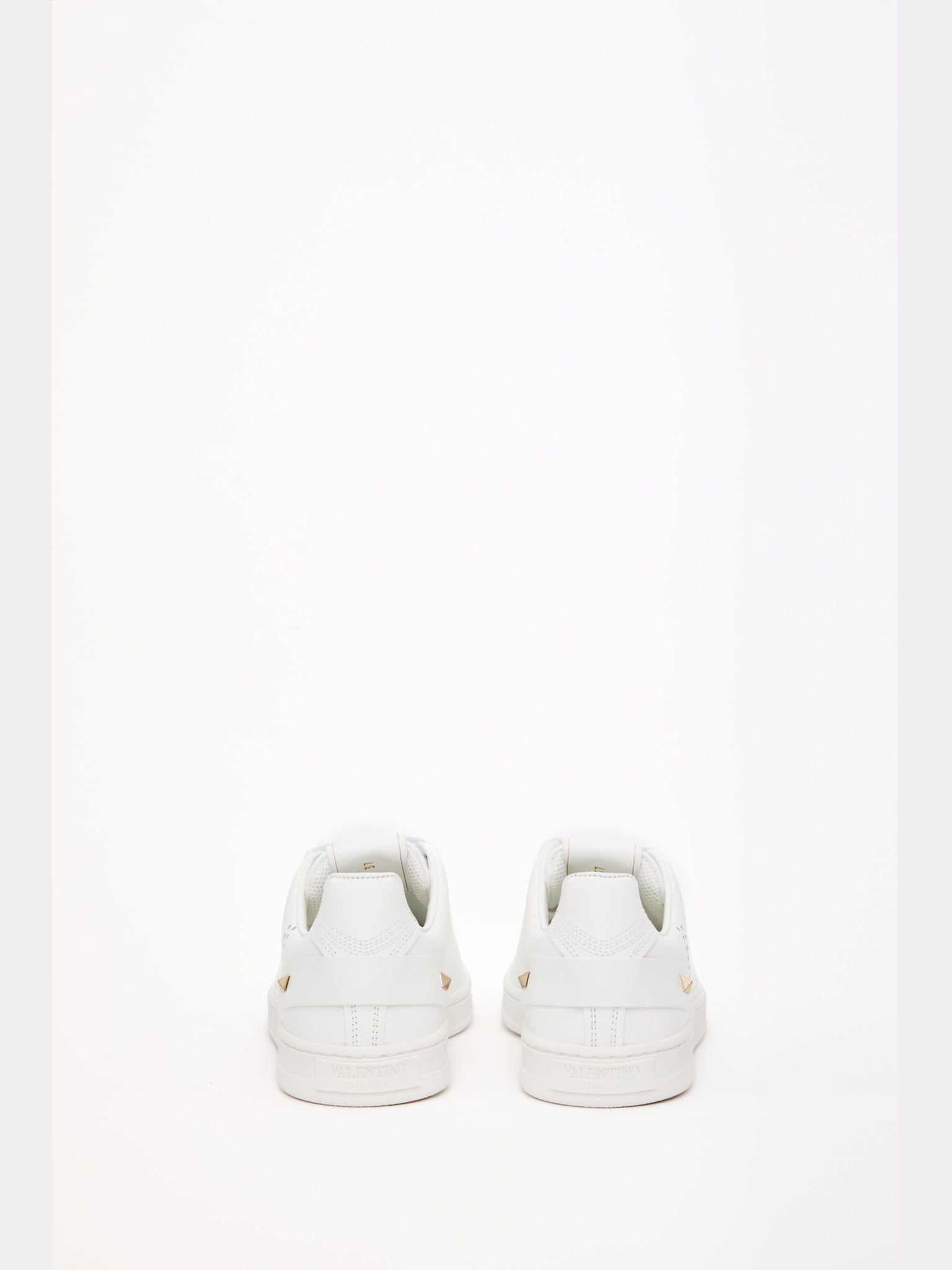 Valentino Białe Sneakersy Damskie Backnet CalfskinValentino