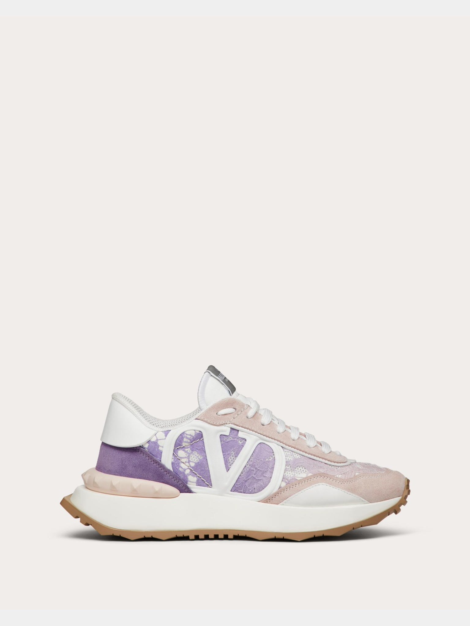 Valentino Damskie Lace And Mesh Lacerunner Trainer V7DValentino