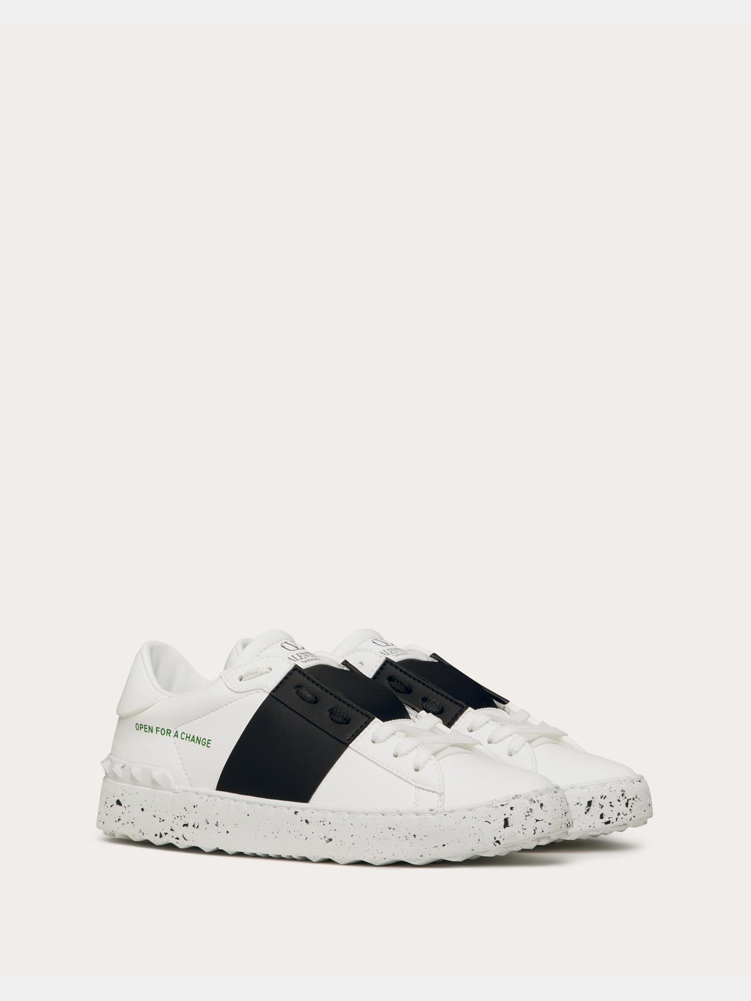Valentino Damskie Sneakersy Bianco Nero Open For A ChangeValentino