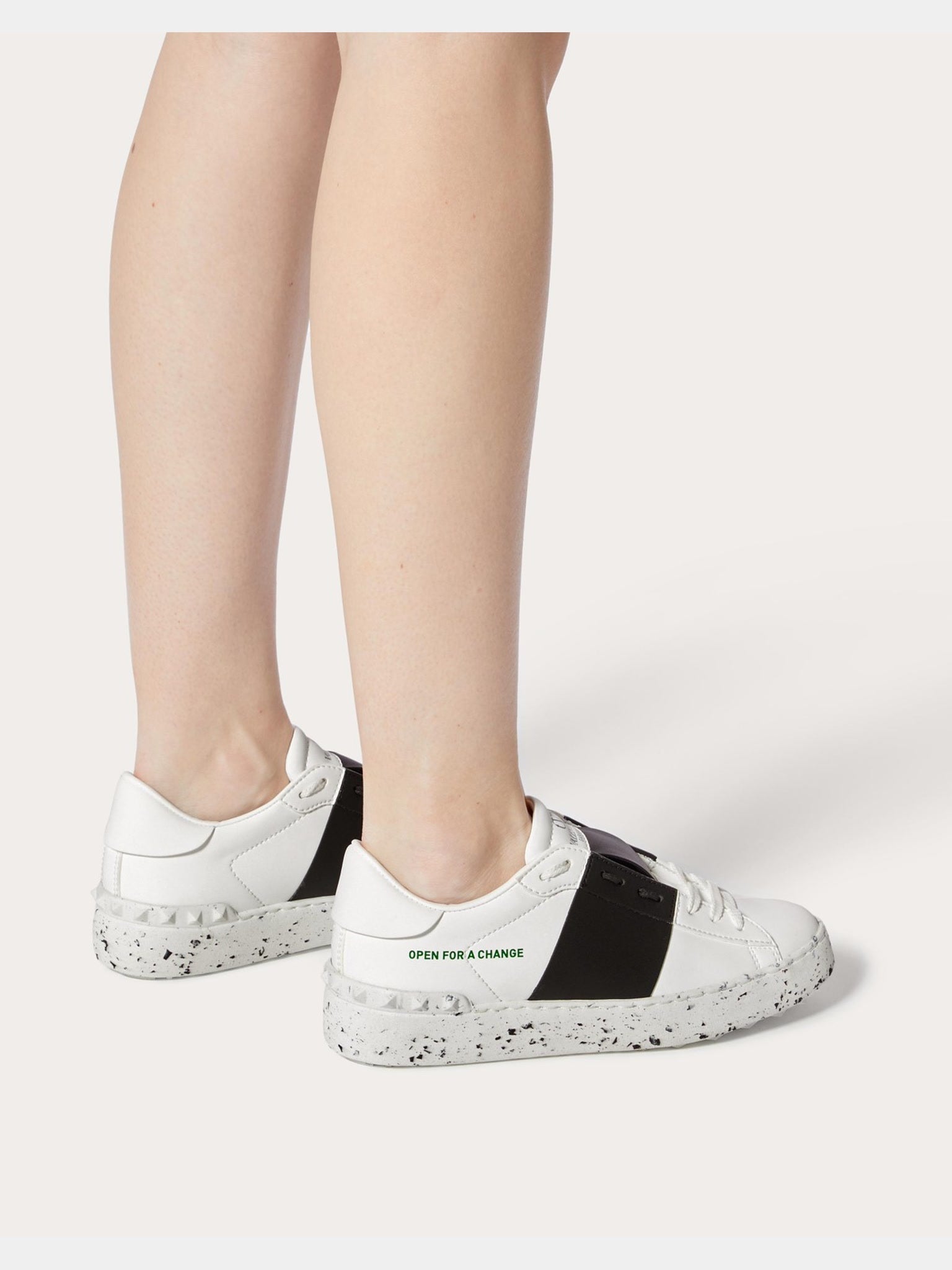Valentino Damskie Sneakersy Bianco Nero Open For A ChangeValentino
