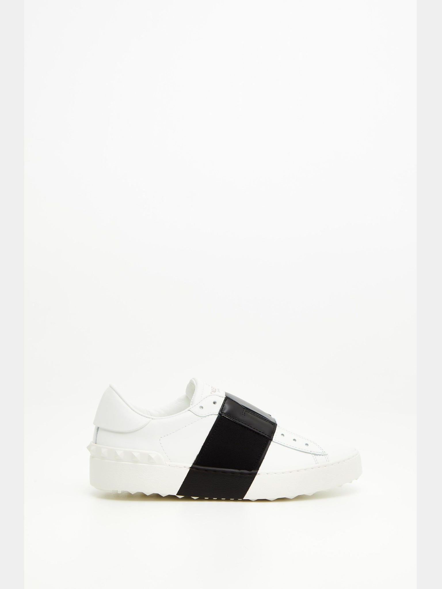 Valentino Damskie Trampki Nappa Bianco/Nero Open Tie - UpValentino