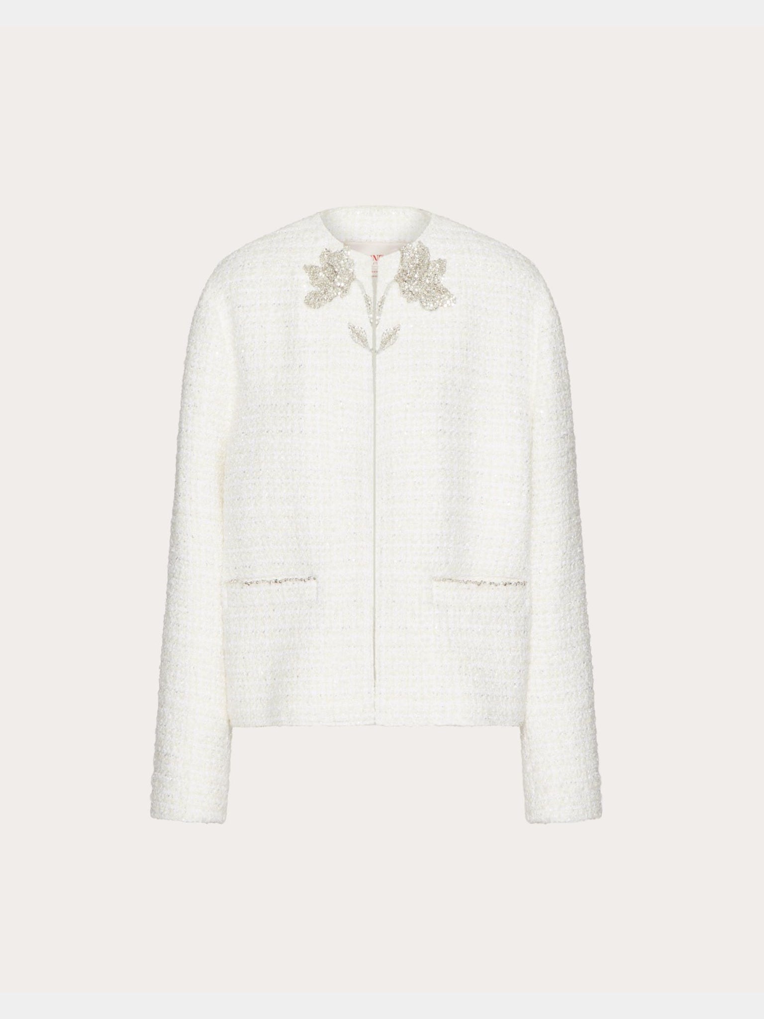 Valentino Embroidered Glaze Tweed JacketValentino