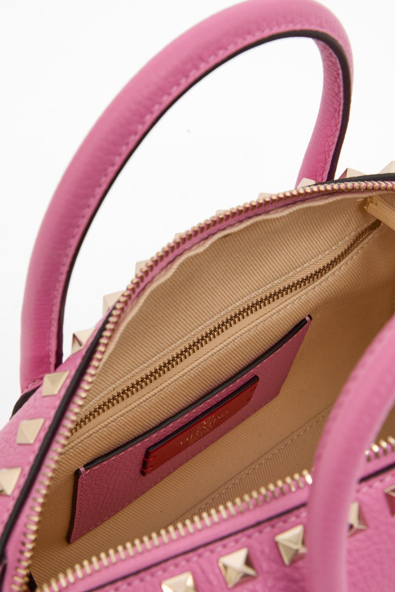 Valentino Rockstud Grainy Calfskin HandbagValentino