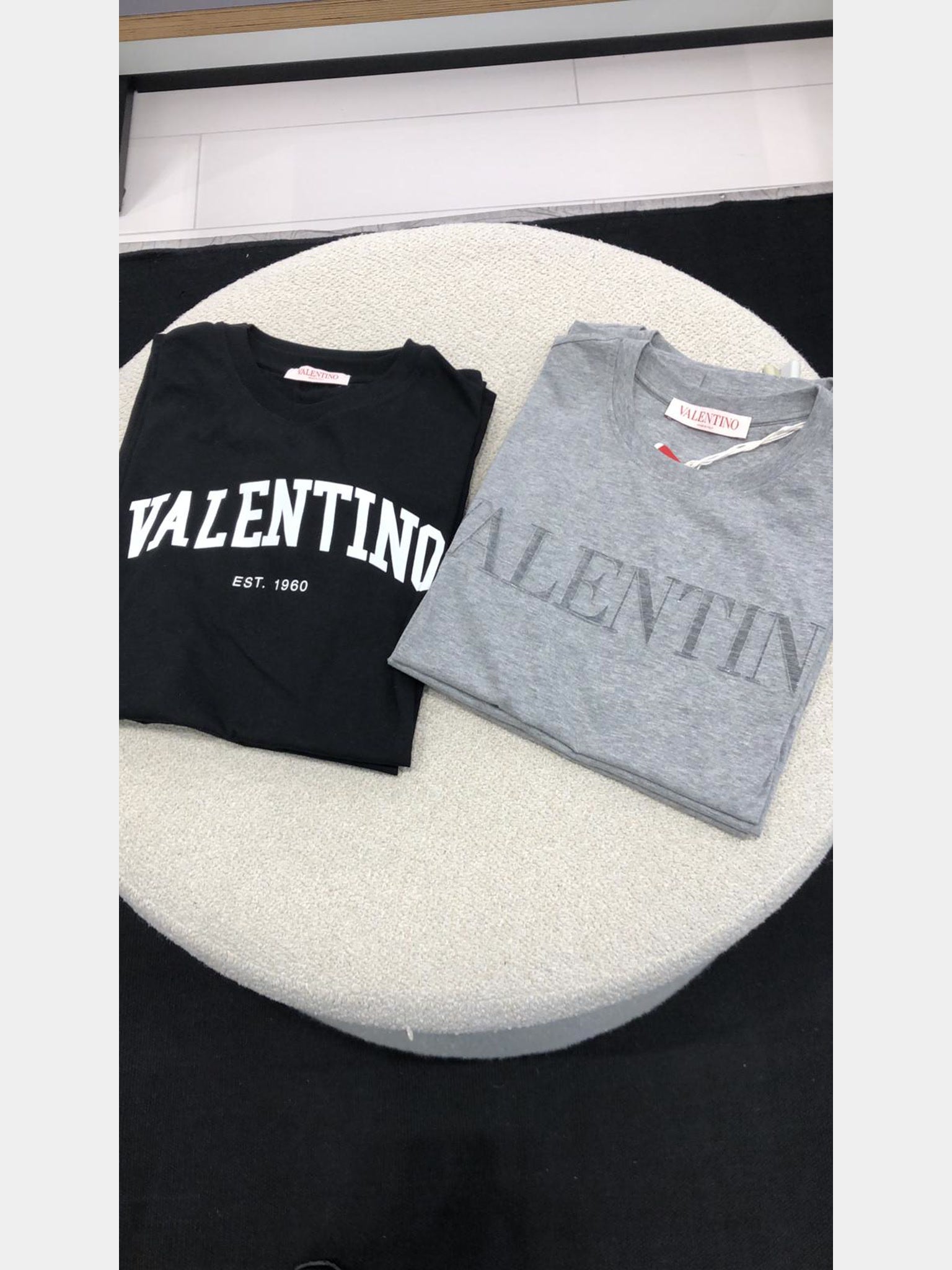 Valentino T-shirt Damski Szary Jersey 3BSMG16JWU080Valentino