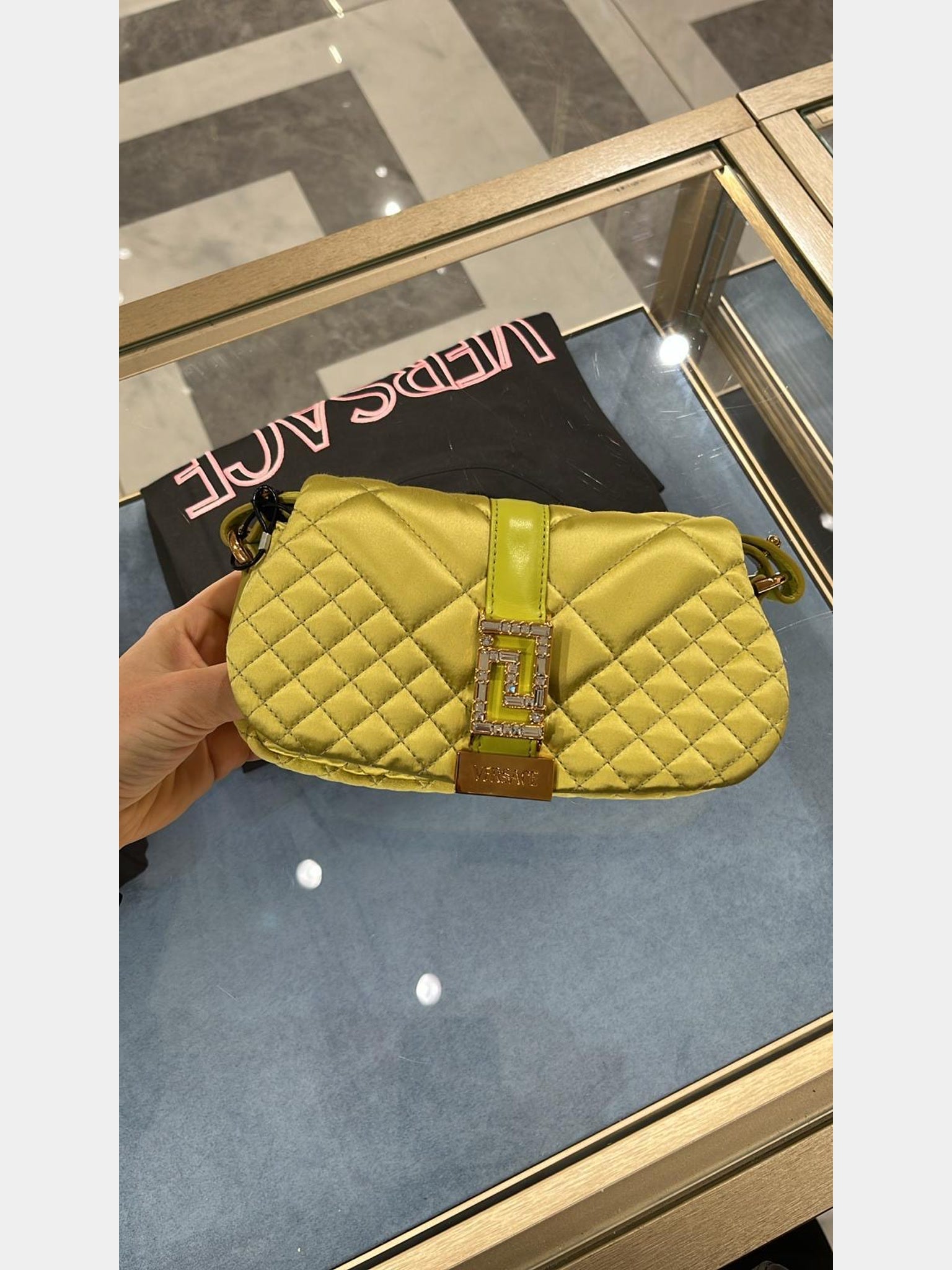 Versace Bags Raso Trapuntato Nappa StrVersace