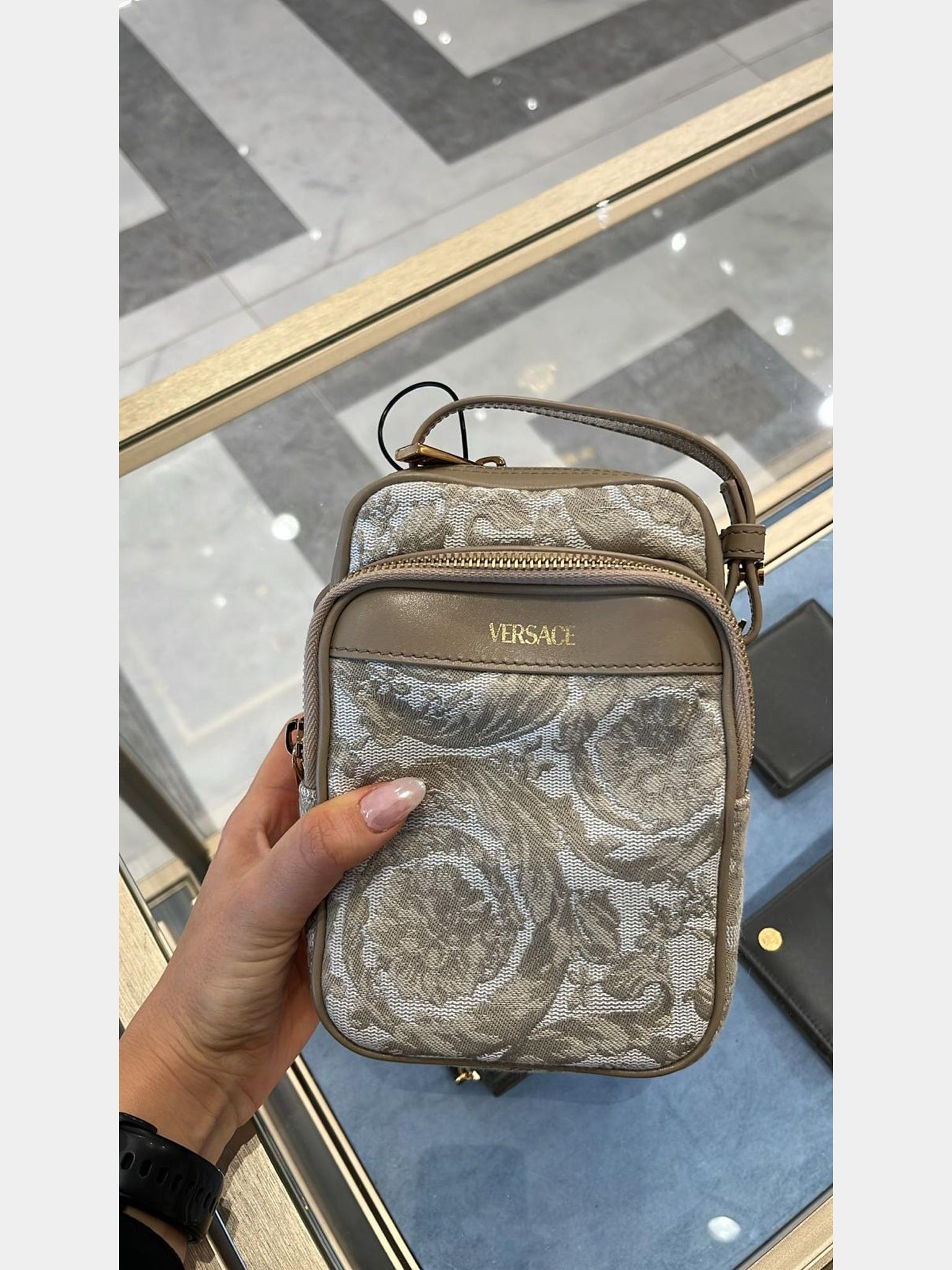 Versace Bags Tessuto Jacquard + VitelloVersace