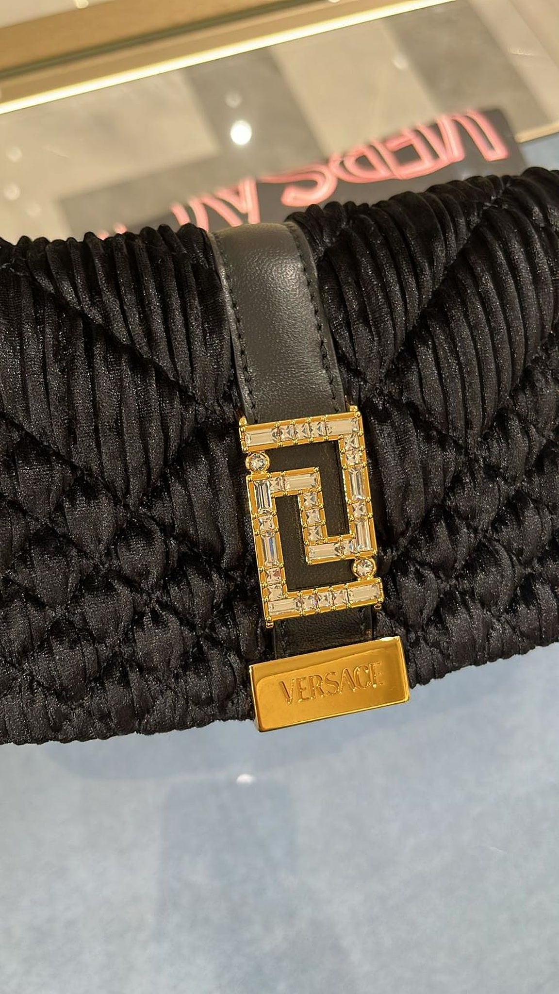 Versace Bags Velluto Nappa Plisse StrVersace