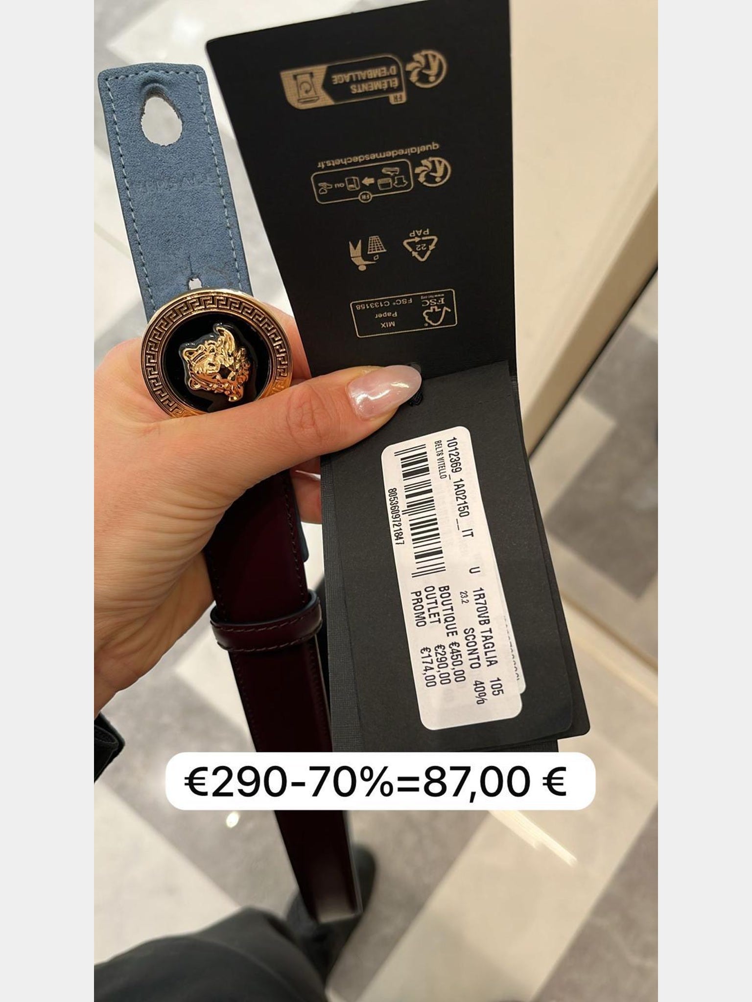 Versace Belt VitelloVersace