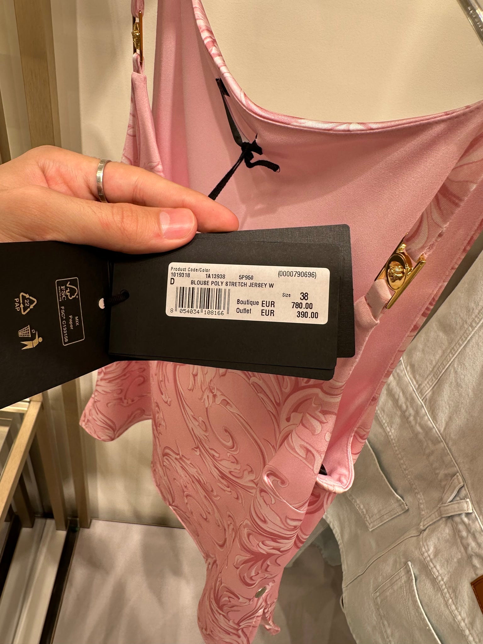 Versace Blouse Poly Stretch Jersey WVersace