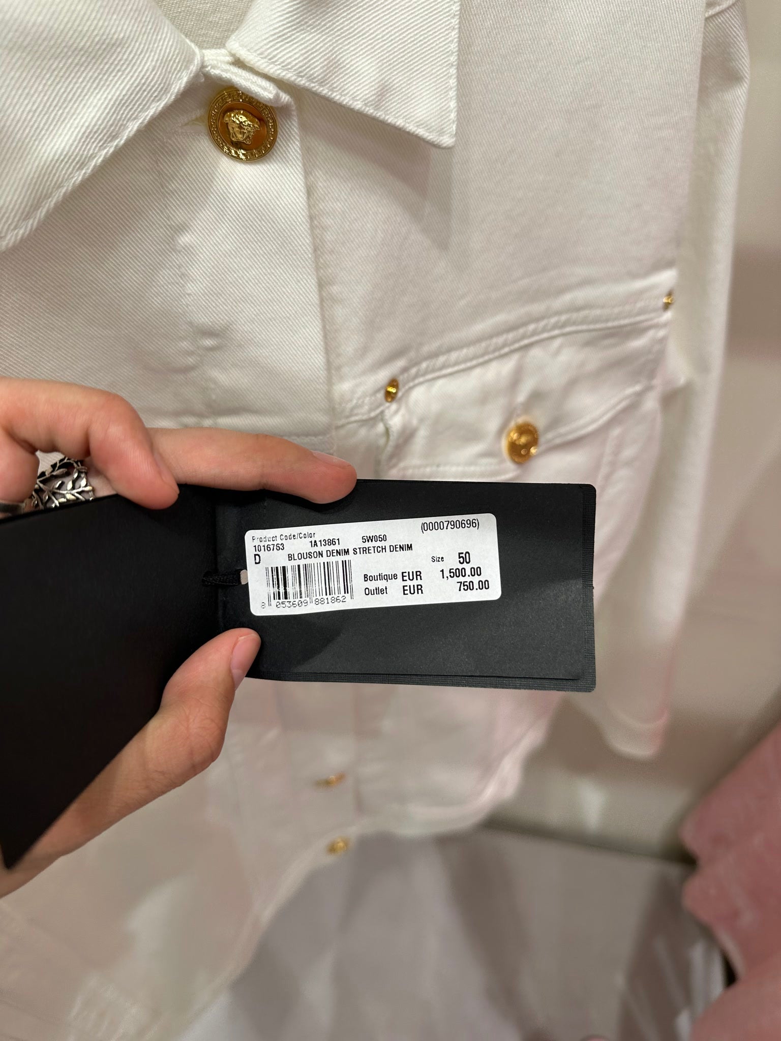 Versace Blouson Denim Stretch DenimVersace