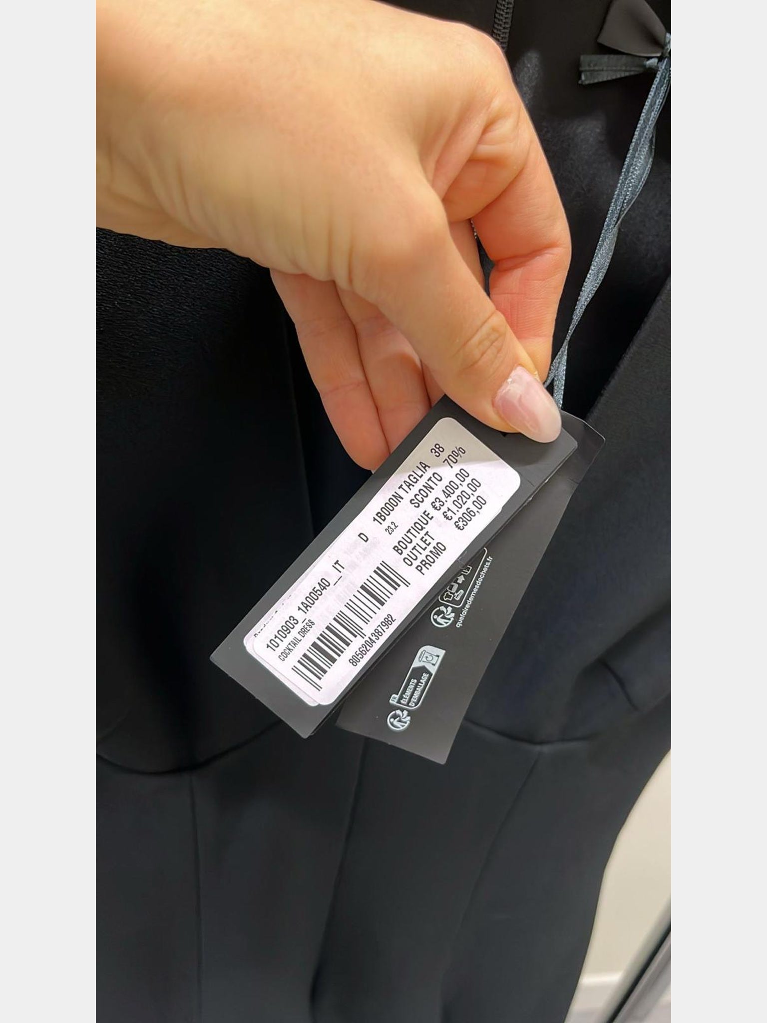 Versace Cocktail Dress blackVersace