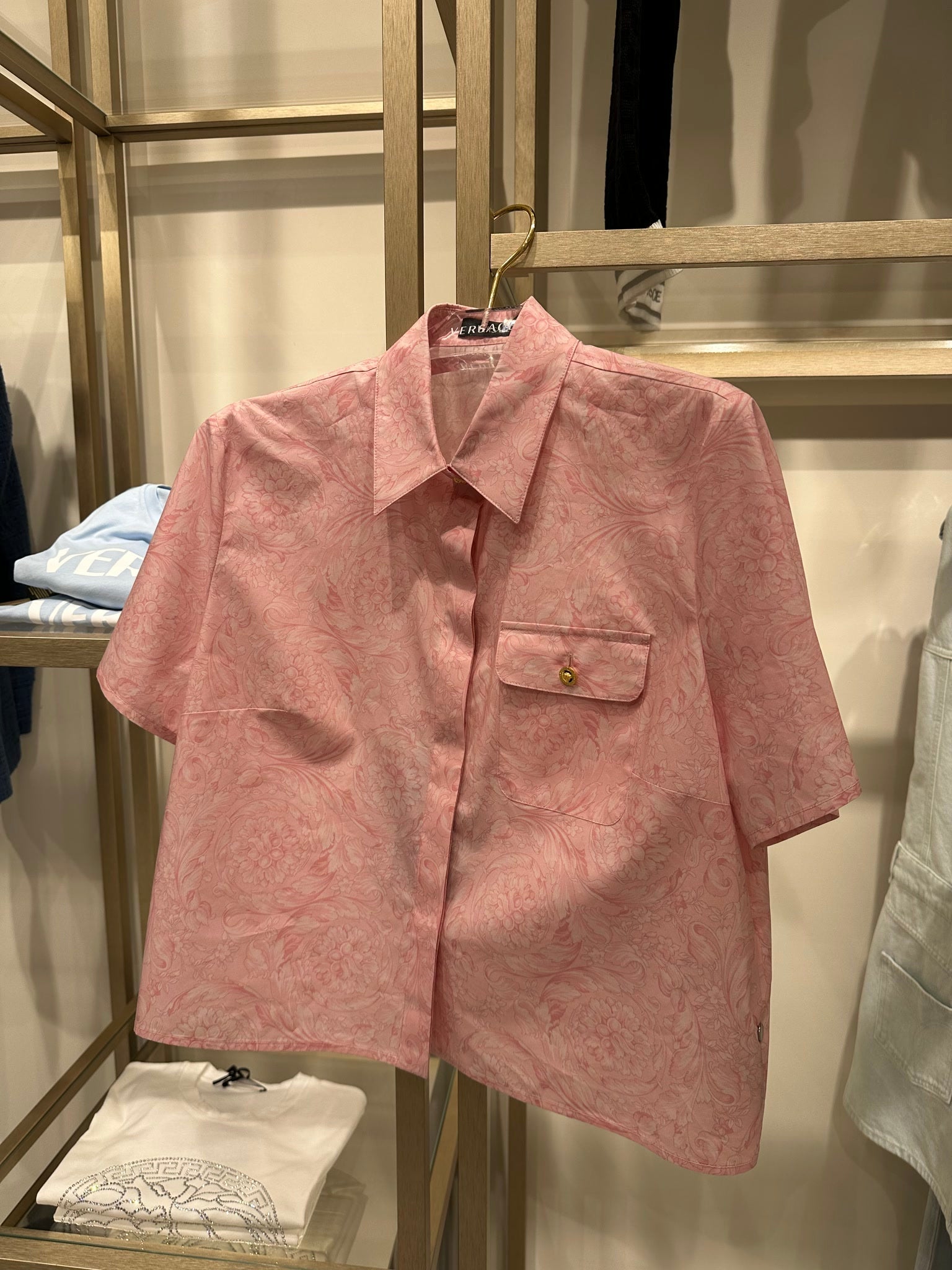 Versace Informal Shirt Poplin FabricVersace