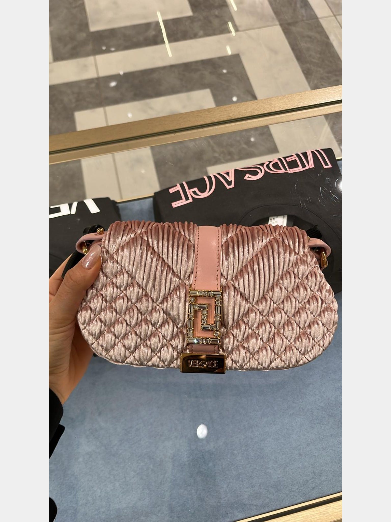 Versace mini Greca Goddess shoulder bagVersace