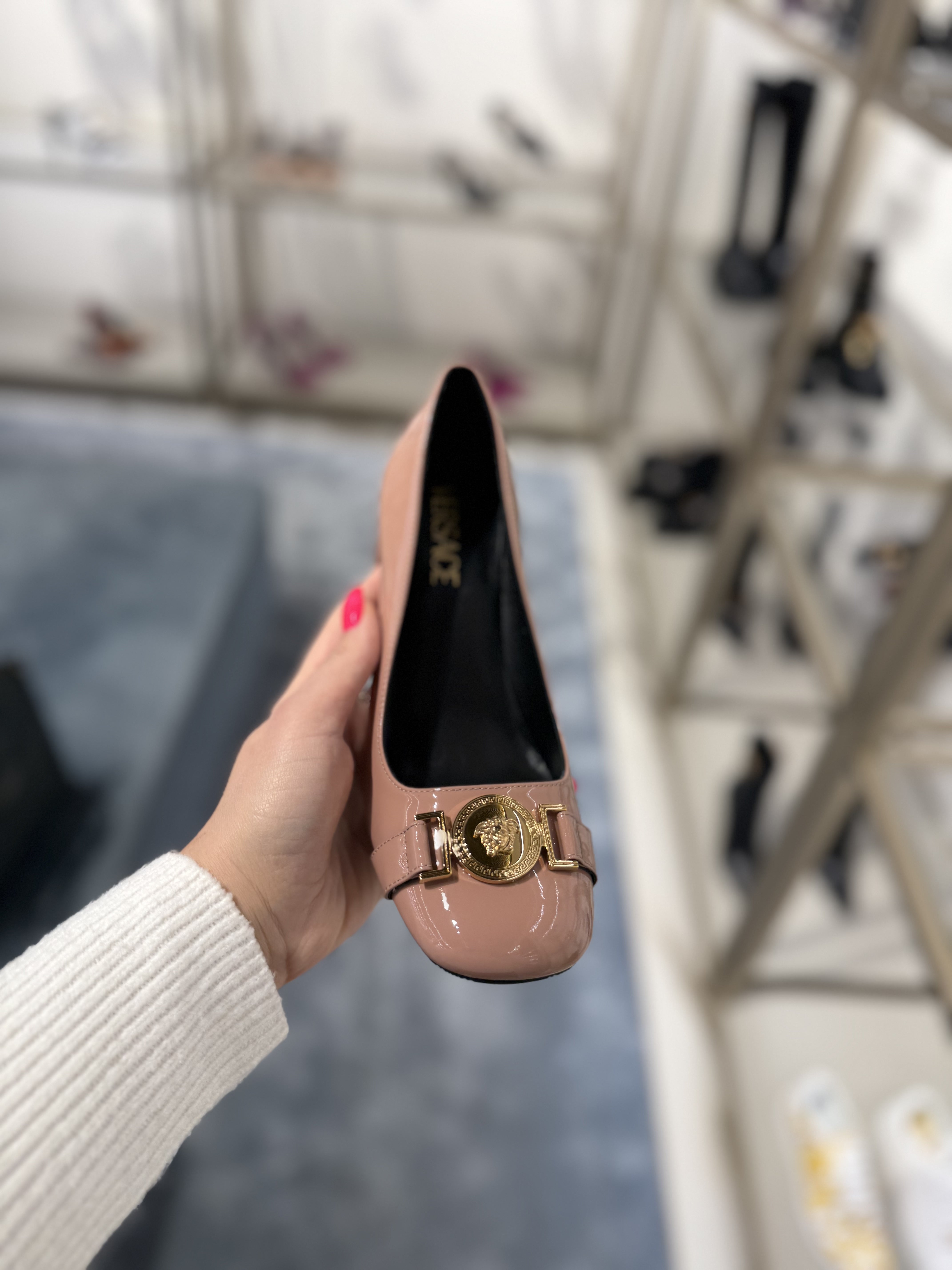 Versace nude pink HeelsVersace