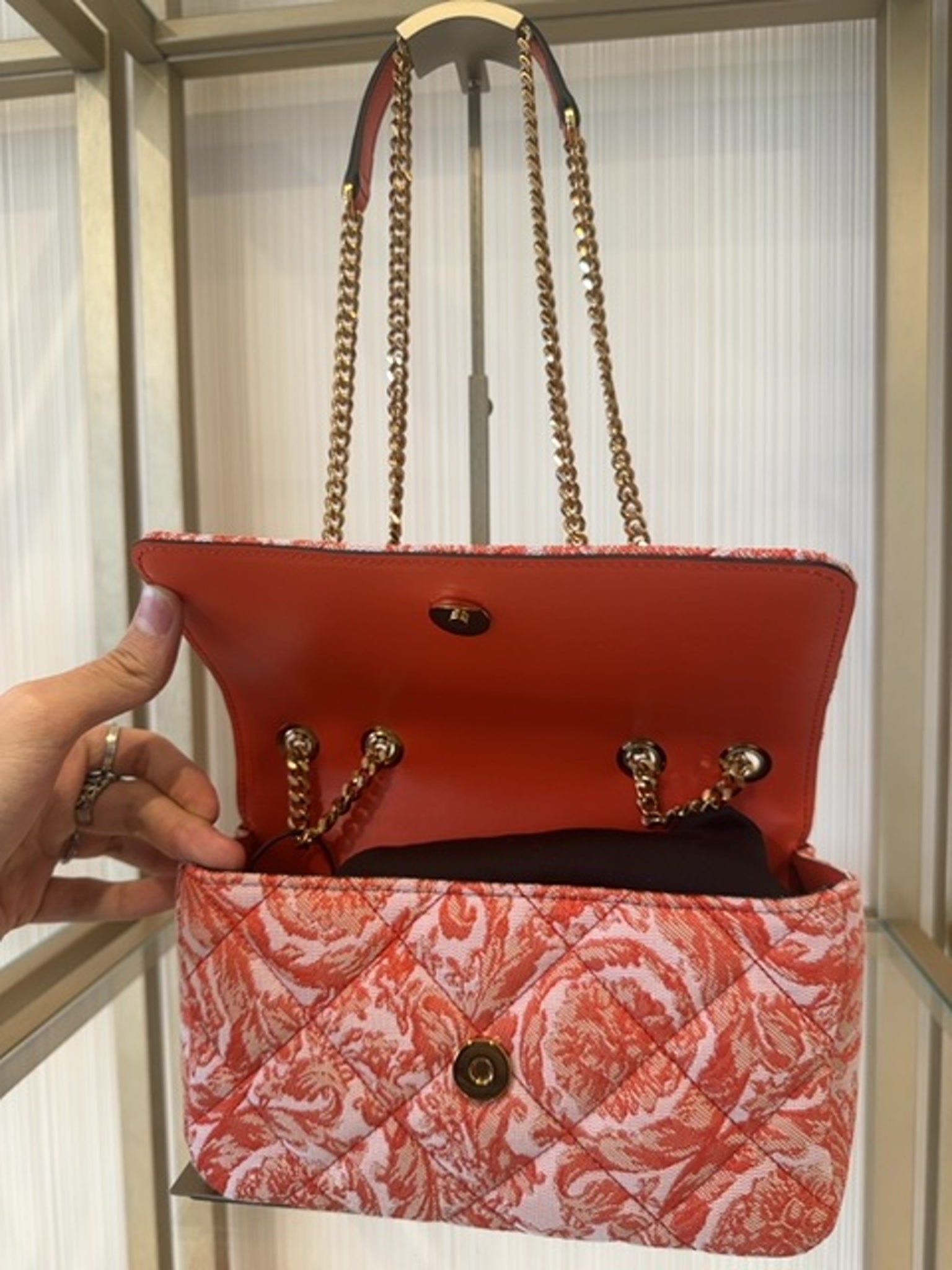 Versace SM Shoulder Bag Fabric JacquVersace