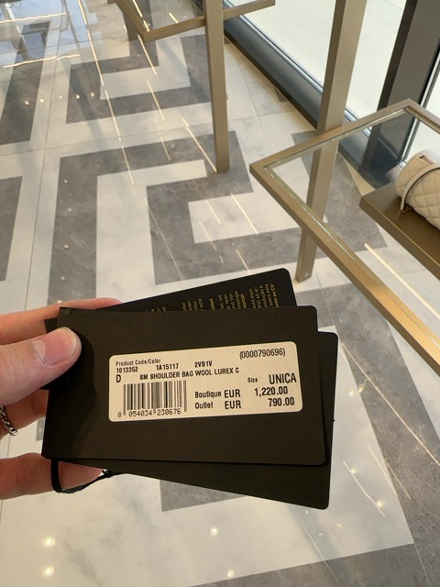 Versace SM Shoulder Bag Wool Lurex CVersace