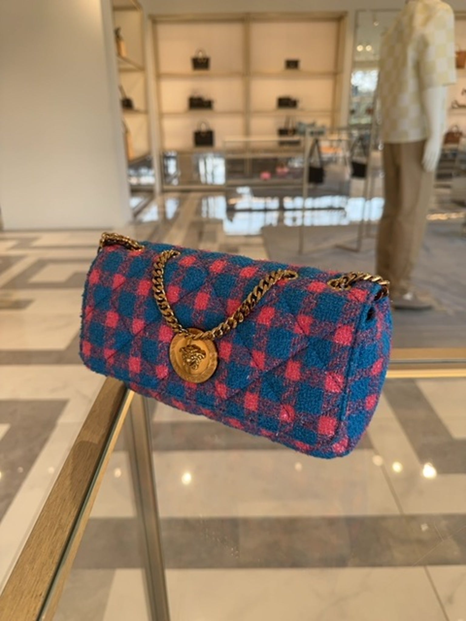Versace SM Shoulder Bag Wool Lurex CVersace