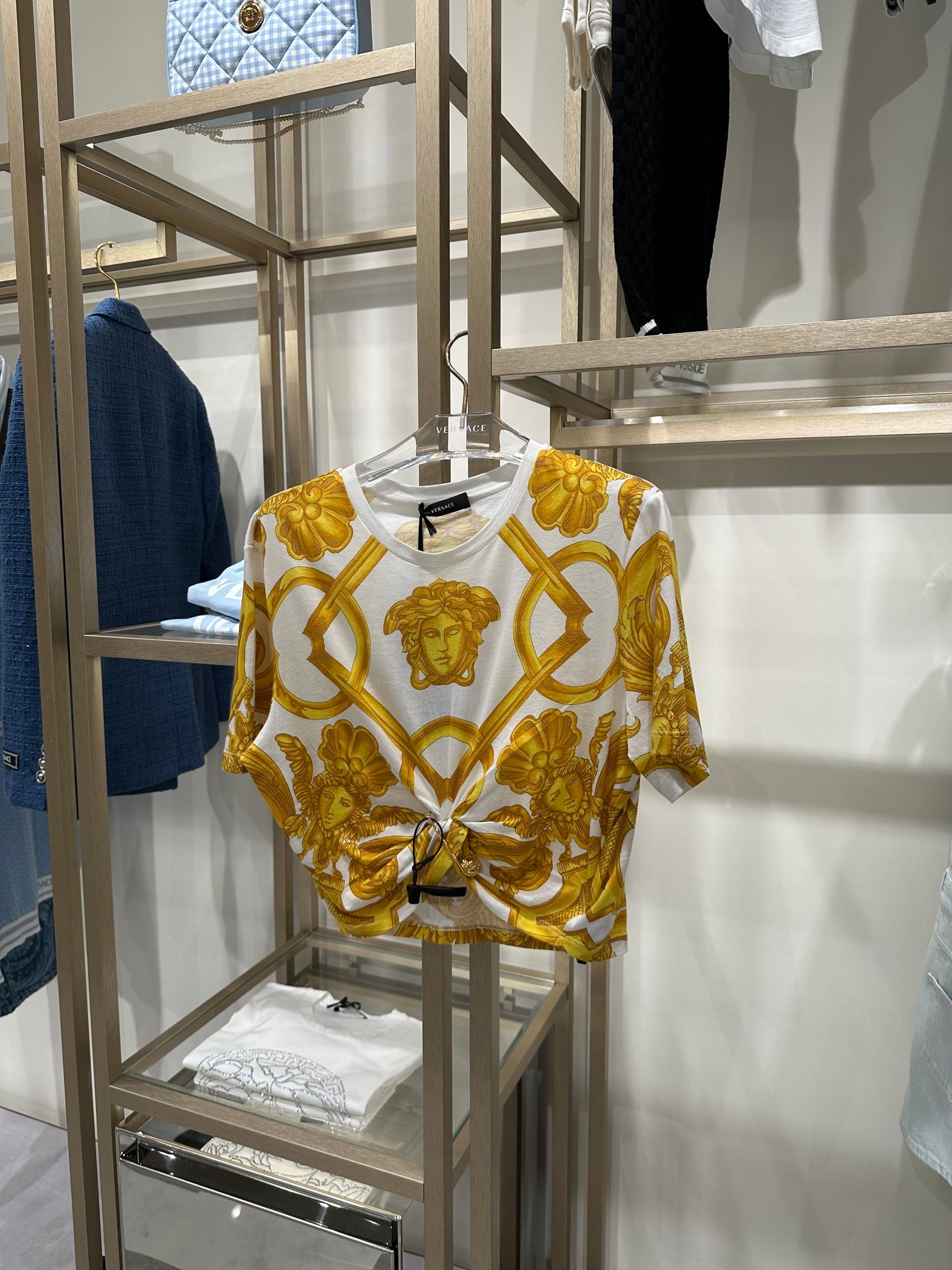 Versace T-Shirt Cotton Jersey FabricVersace