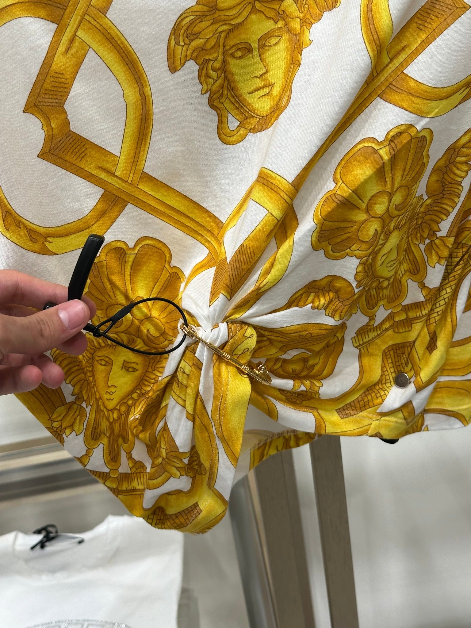 Versace T-Shirt Cotton Jersey FabricVersace