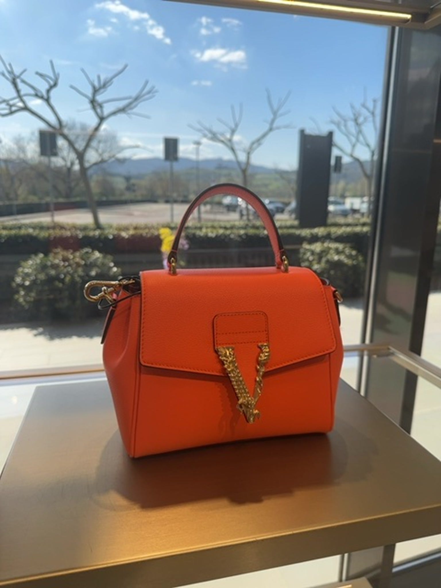 Versace Top Handle Grainy CalfVersace