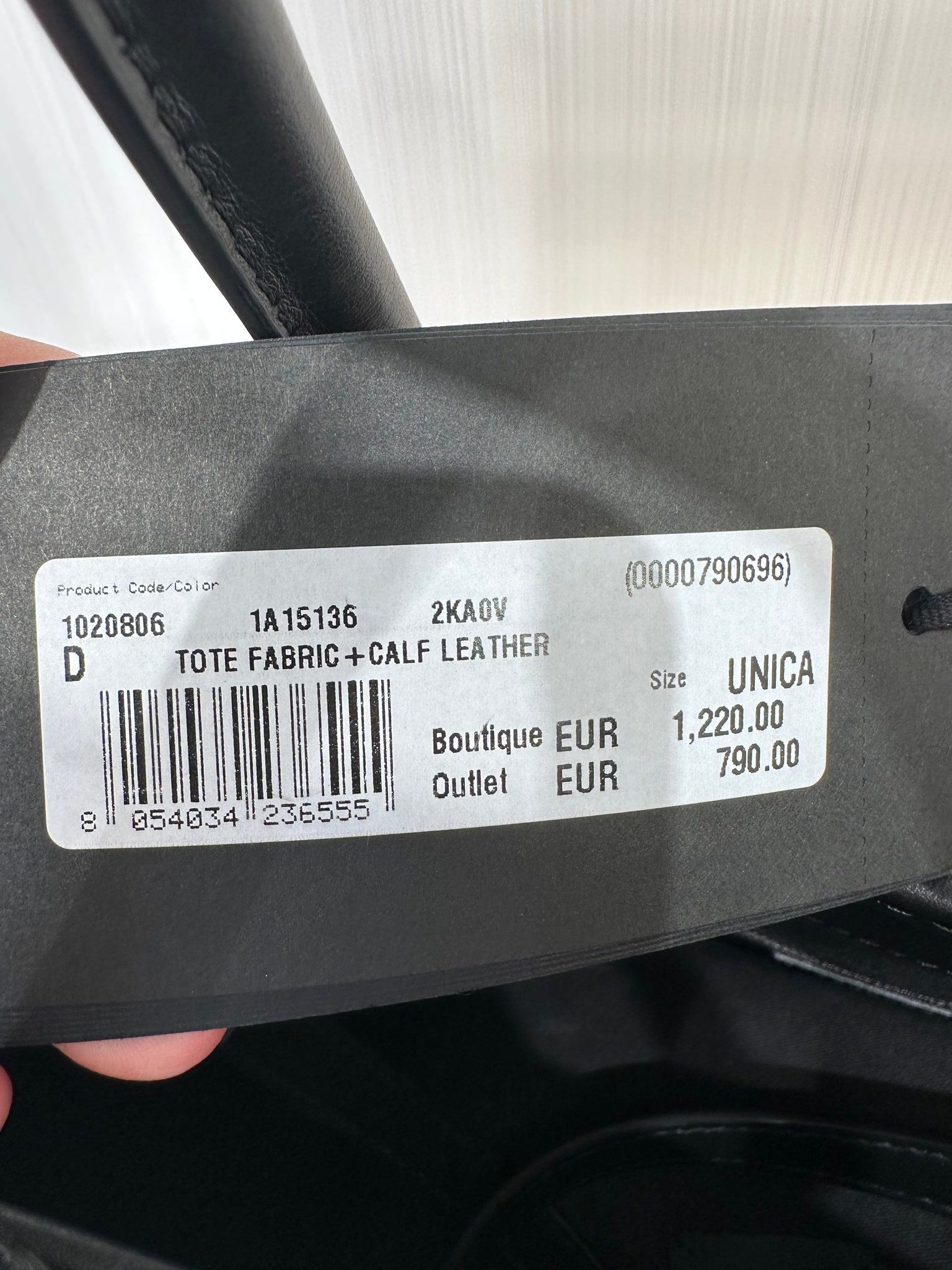 Versace Tote Fabric + Calf LeatherVersace