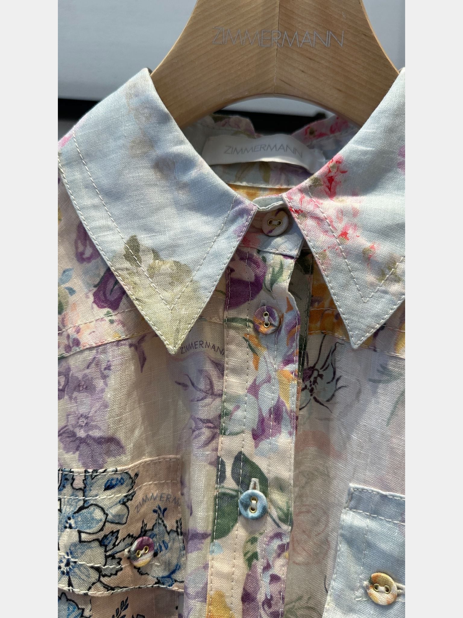 ZIMMERMANN Halliday Cuffed PlaysuitZIMMERMANN